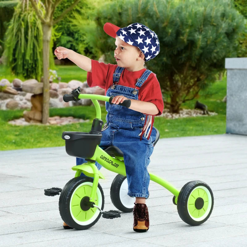 AIYAPLAY Kids Trike Tricycle with Adjustable Seat Basket Bell for mhstar