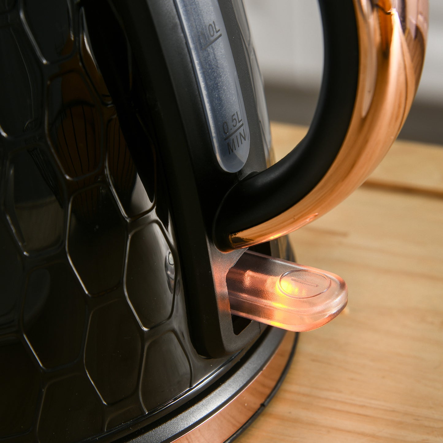 HOMCOM Electric Kettle, 1.7L, Fast Boil, 3kW Water Kettle with Removable Washable Anti-scale Filter, Auto Shut-off, 360° Swivel, BPA Free, Black