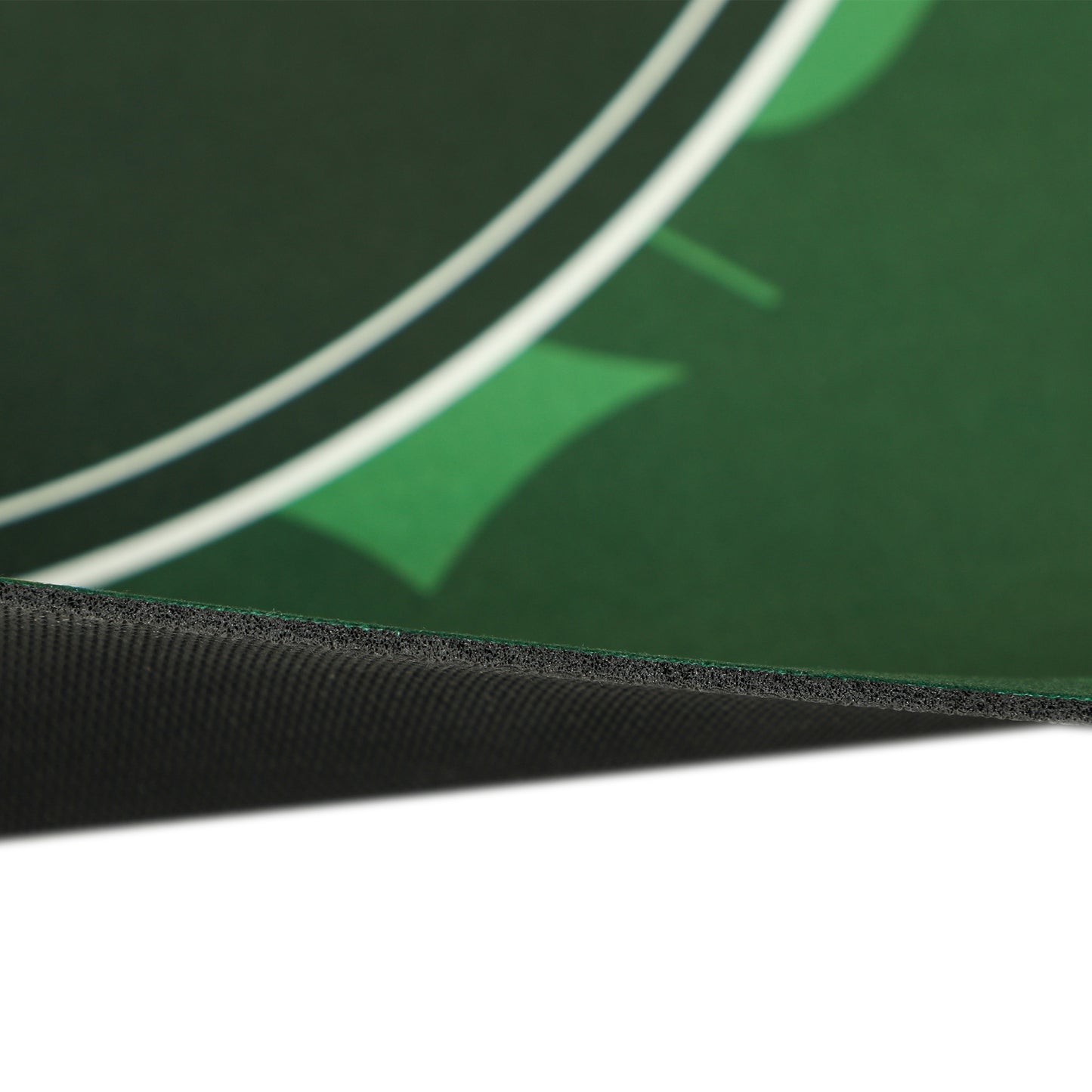SPORTNOW Professional 6-Player Texas Hold'em Poker Mat, 120 x 60 cm, Water-Resistant Rubber with Felt Surface, Carry Bag, Green
