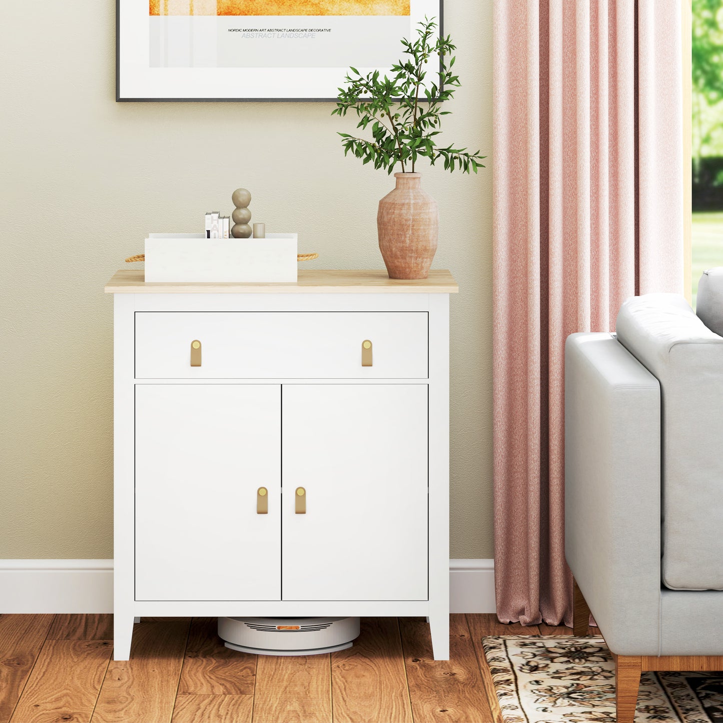 HOMCOM Sideboard for Living Room - White