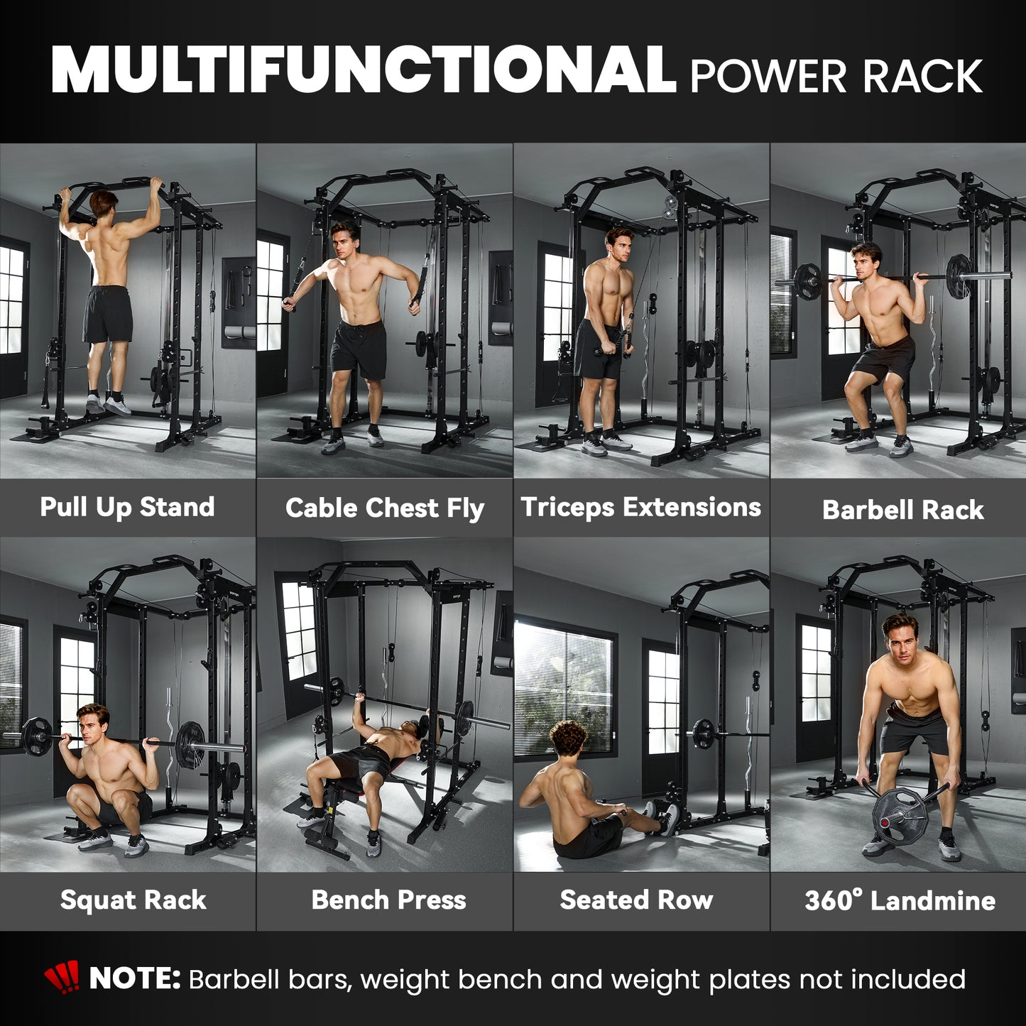 SPORTNOW Cable Crossover Machine, with Lat-Pull Down System
