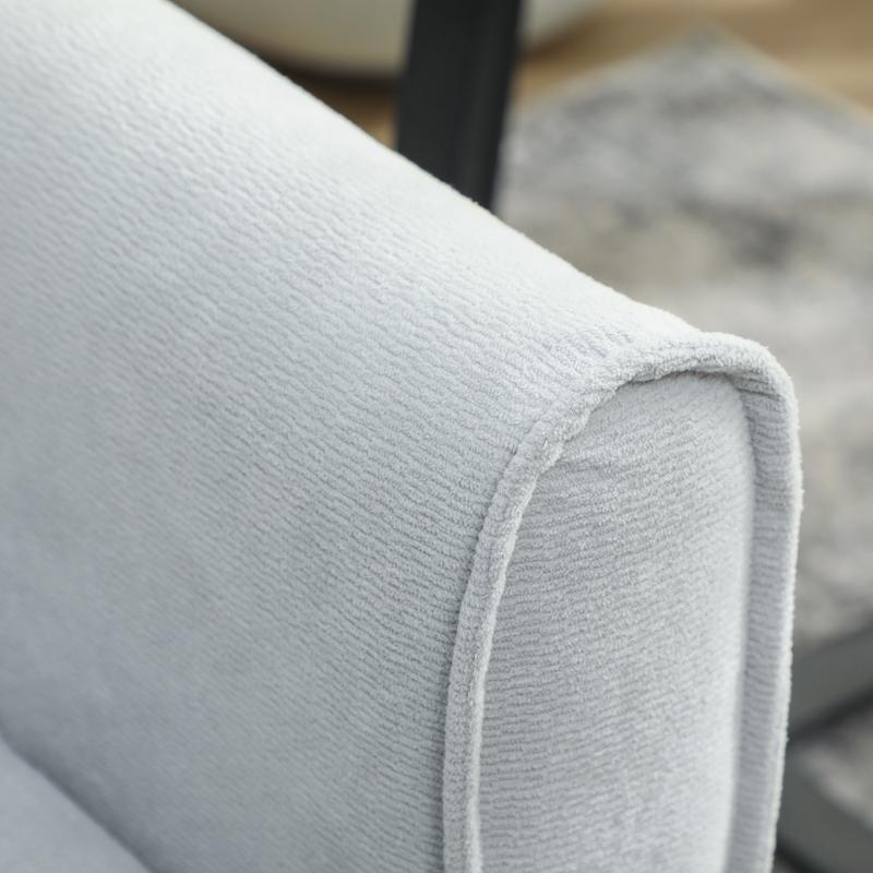 HOMCOM 2 Seater Sofa Bed, 3-in-1 Convertible Sleeper Sofa with Click-clack Adjustable Backrest and 2 Pillows, Light Grey