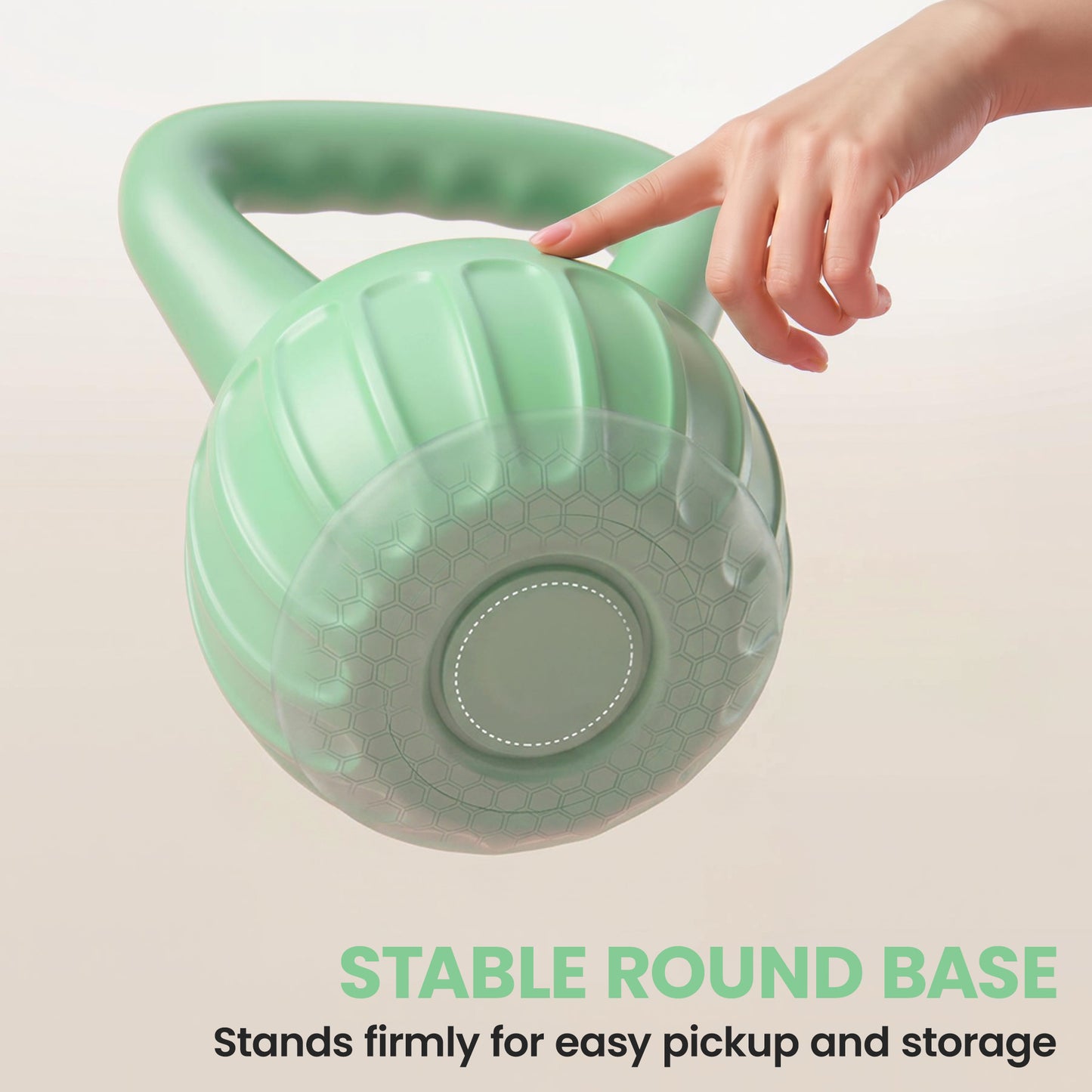SPORTNOW Kettlebell for Strength Training Kettle Bell with Non-Slip Handle 6 kg Green