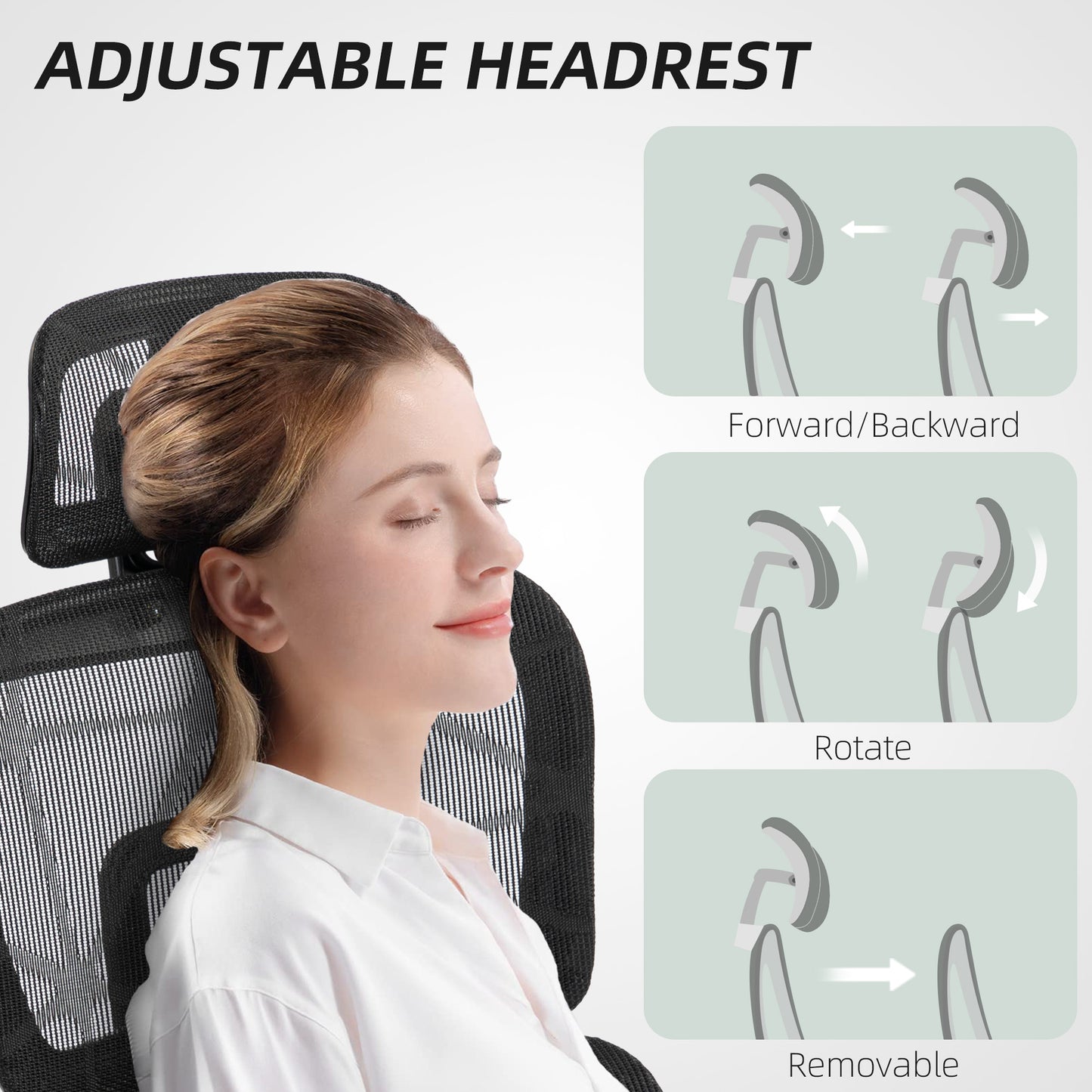 HOMCOM Executive Office Chair with Reclining Function, Headrest, Footrest Black