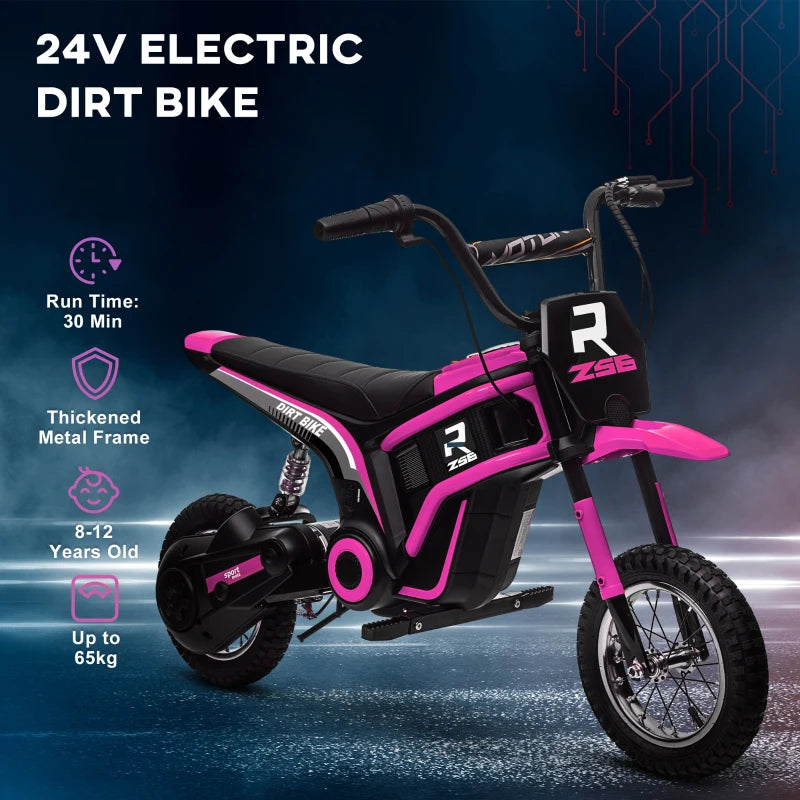 electric pink motorbike