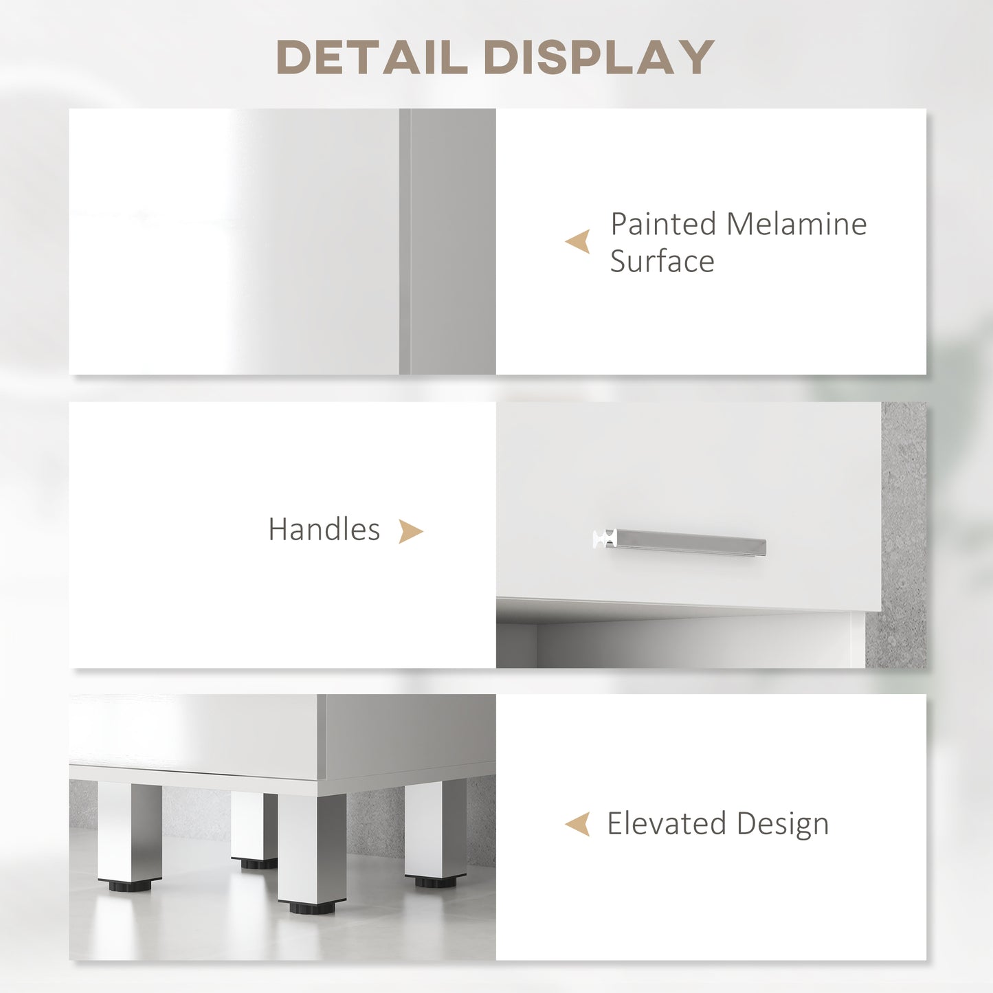 kleankin Slim 71" Bathroom Storage Cabinet with Drawer, Shelves, 2 Doors, Adjustable Shelves for Kitchen, Hallway, Living Room, High Gloss White