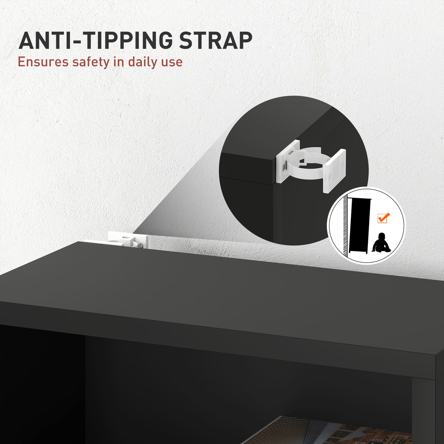 HOMCOM 260 CD/120 DVD Storage Unit - Black