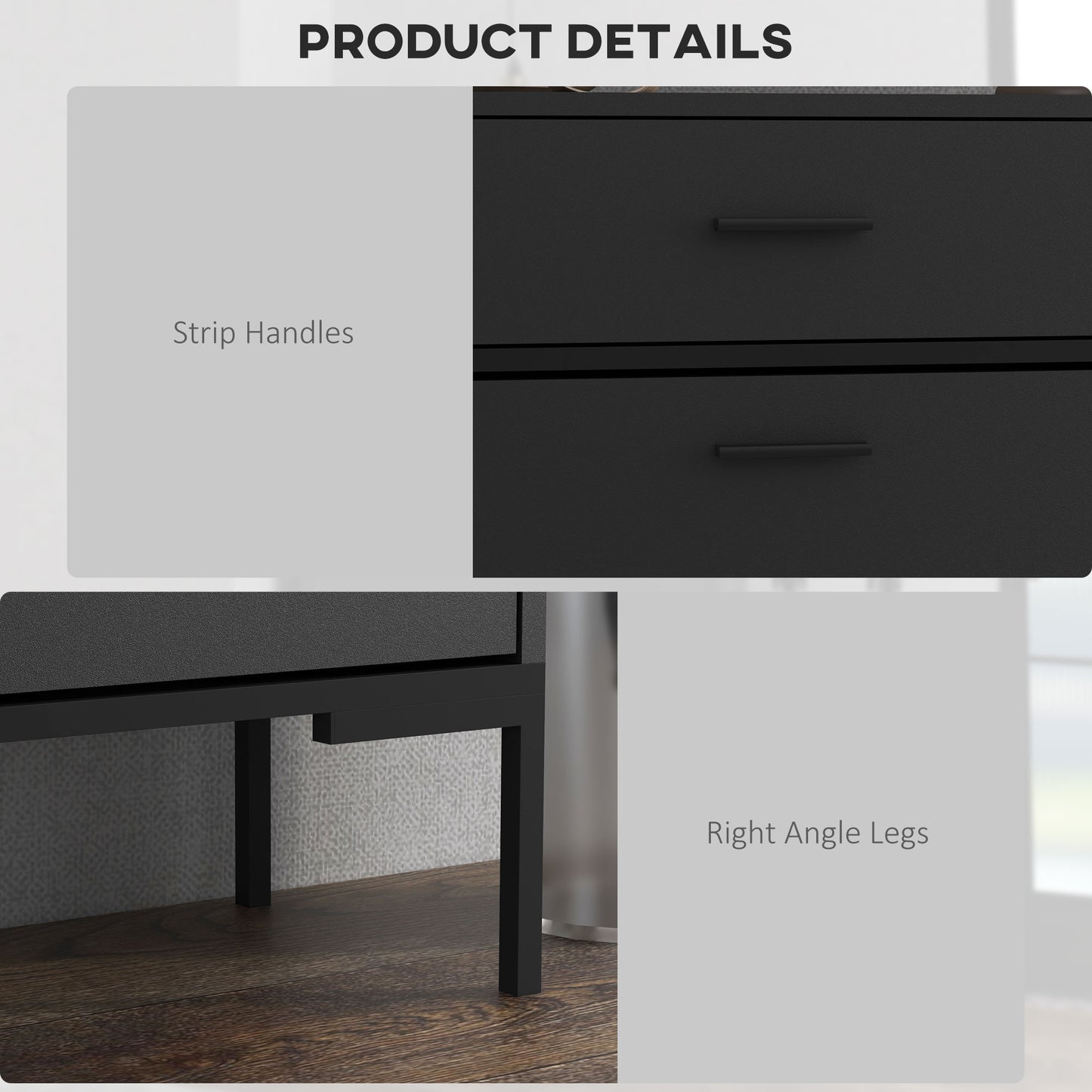 HOMCOM 3 Drawer Shoe Cabinet Cupboard with 2 Flip Doors, Sliding out Drawer and Adjustable Shelf for 12 Pairs of Shoes, Narrow Shoe Storage Organiser for Hallway, Entryway, Black