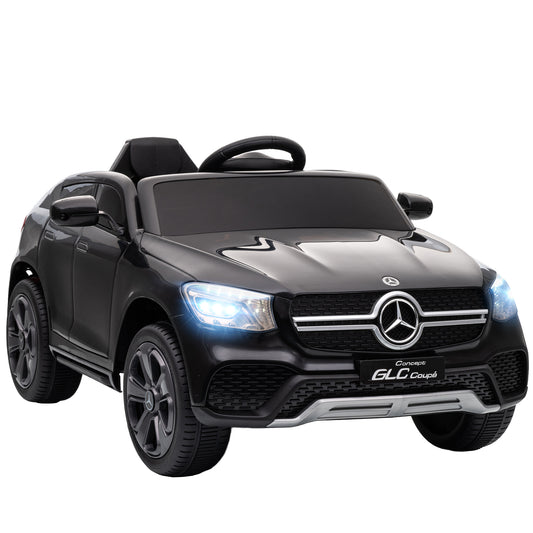 AIYAPLAY Mercedes-Benz GLC Licensed Kids Ride on Car with Remote Control, Soft Start, MP3, LED Headlights, Black