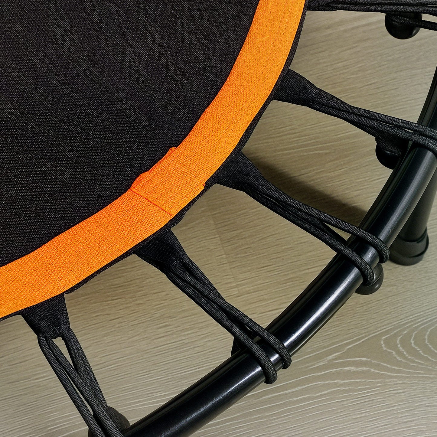 HOMCOM 40" Fitness Trampoline with Adjustable Handle, Support Up to 100kg, Orange