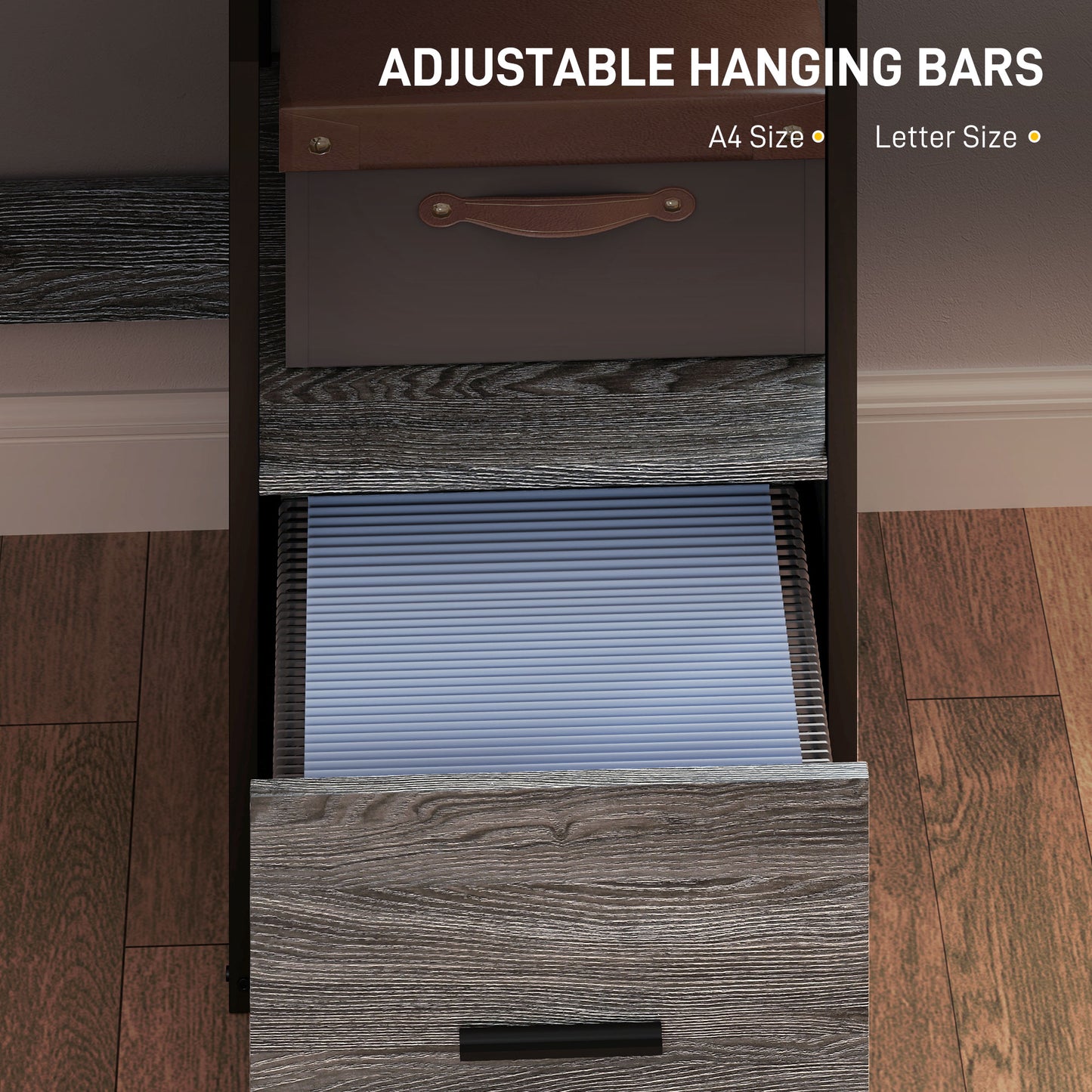 HOMCOM L Shaped Desk, Computer Desk with Liftable Desktop, Charcoal Grey