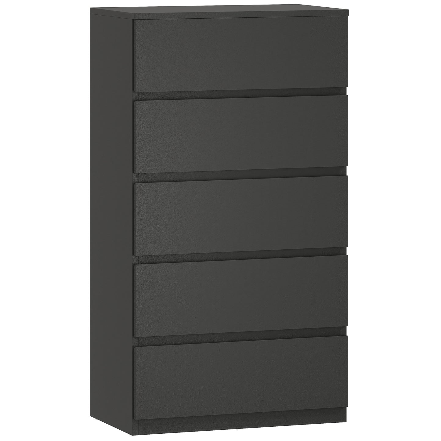 HOMCOM Chest of Drawers, 5-Drawer, Modern Dresser, Storage Drawer Unit for Bedroom