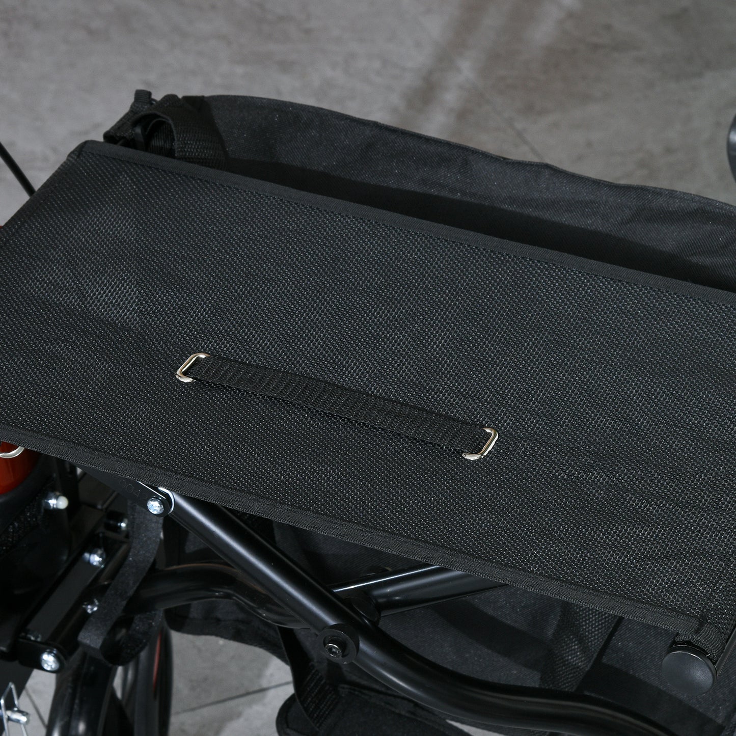 HOMCOM 4 Wheel Rollator with Seat, Brakes, Adjustable Height, Red