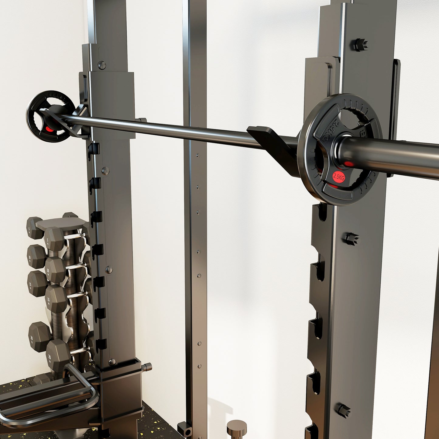 SPORTNOW Olympic Weight Plates, 2"/5cm, Tri-Grip, 2 x 2.5kg Pair for Weightlifting & Strength Training, Home Gym Fitness, Black