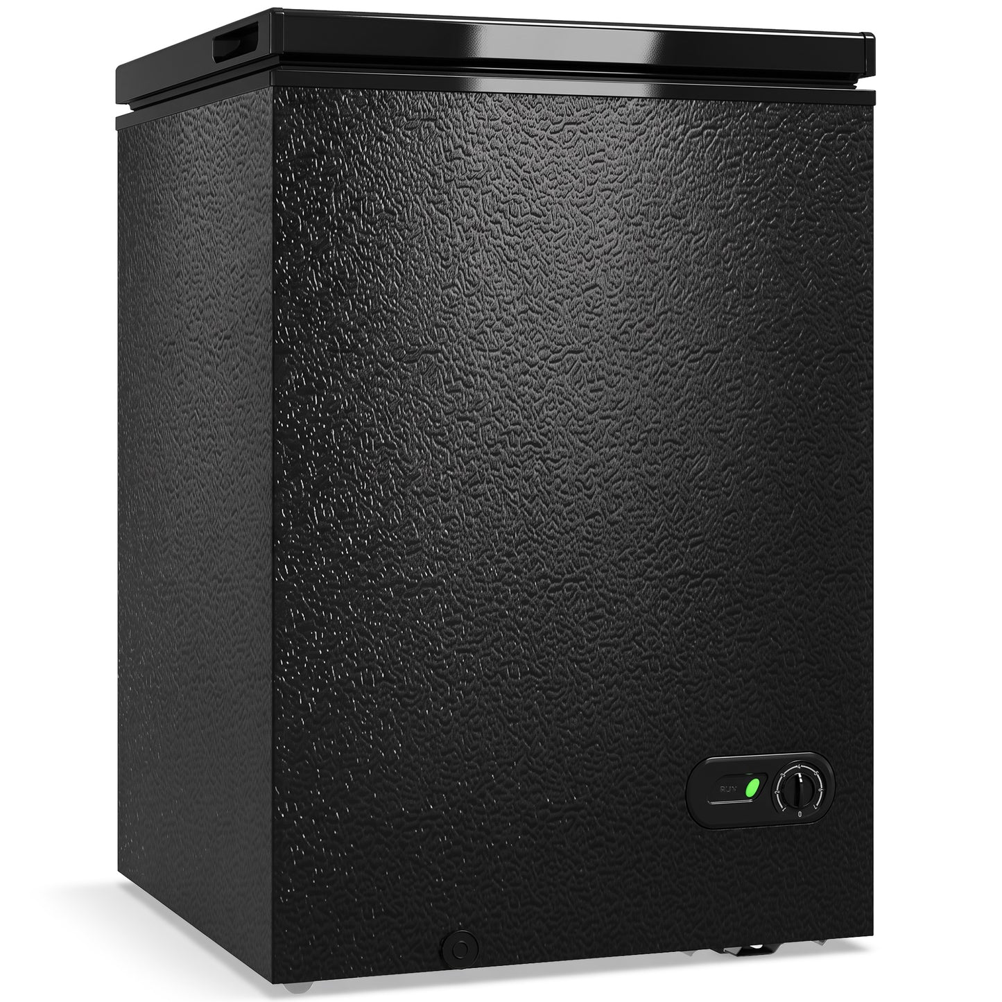 HOMCOM 91L Freestanding Chest Freezer with Removable Storage Basket, Chest Freezer with Mechanical Temperature Control, Black