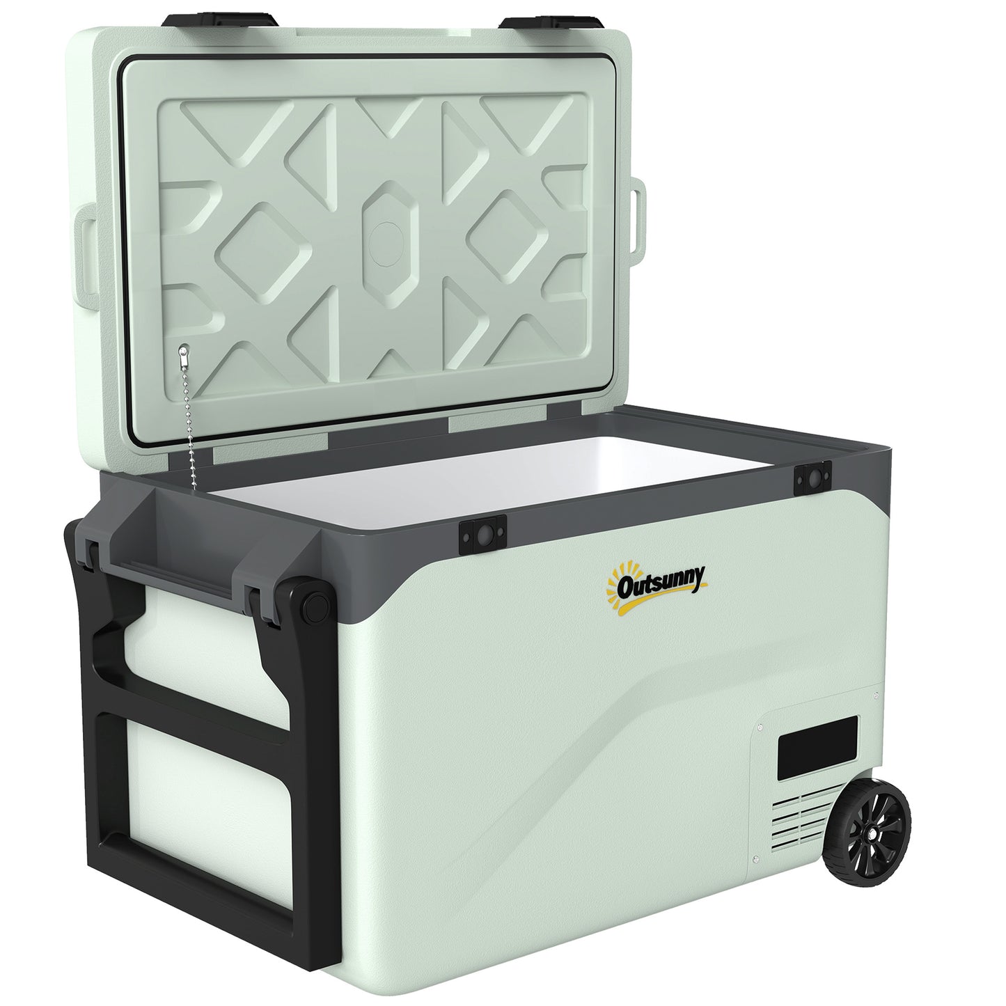 Outsunny 42.5L Compressor Car Fridge Freezer, Camping Refrigerator with App Control