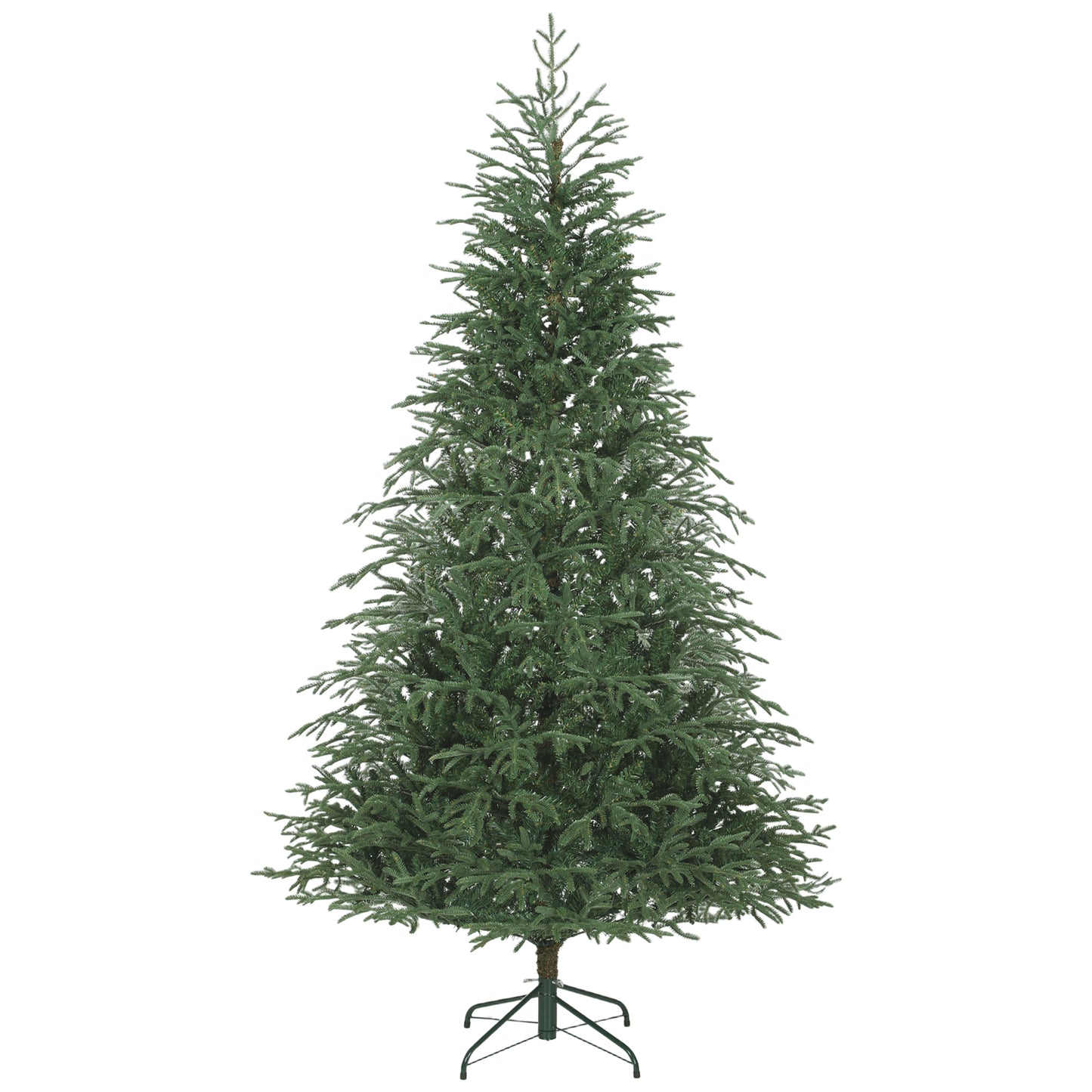 HOMCOM 7 ft Full Spruce Christmas Tree with Realistic Dense Tips, Easy Assembly - Green