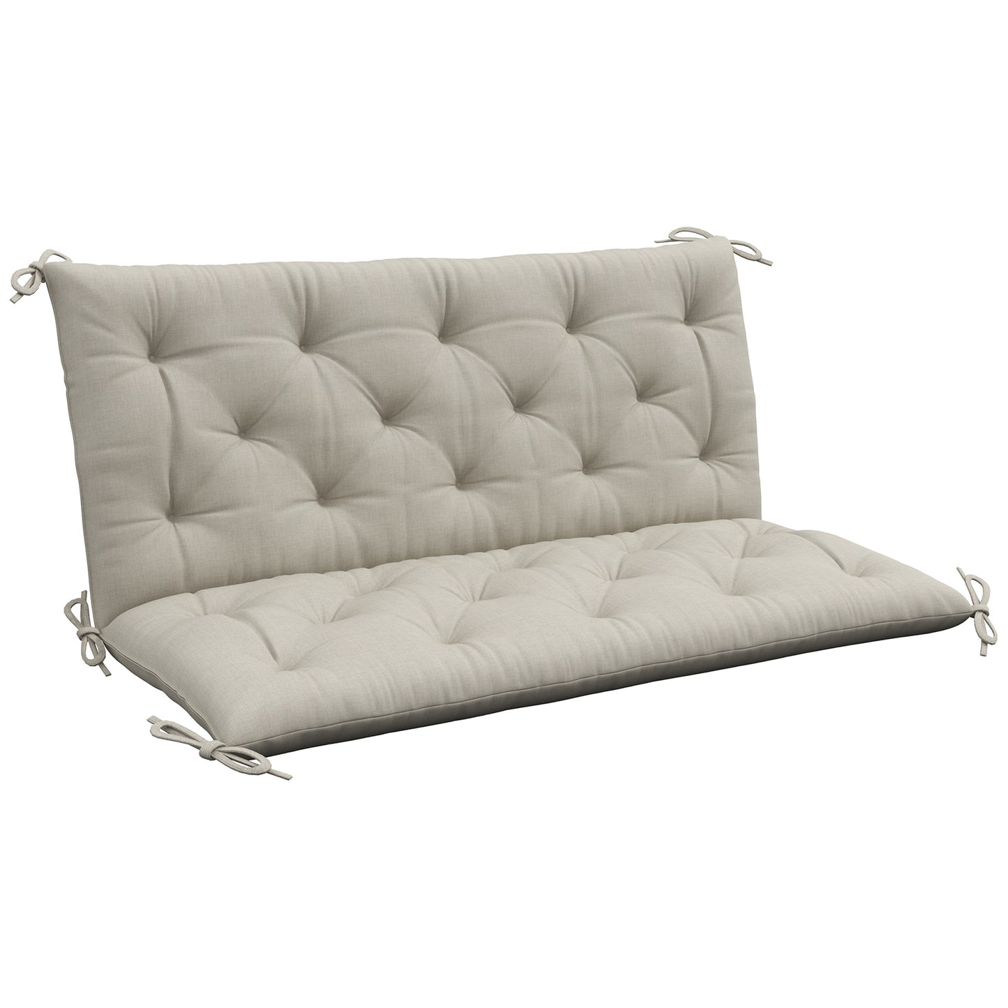 Outsunny Garden Bench Cushion, 2 Seater Swing Chair Cushion, Seat Pad for Indoor and Outdoor Use, 110 x 120 cm