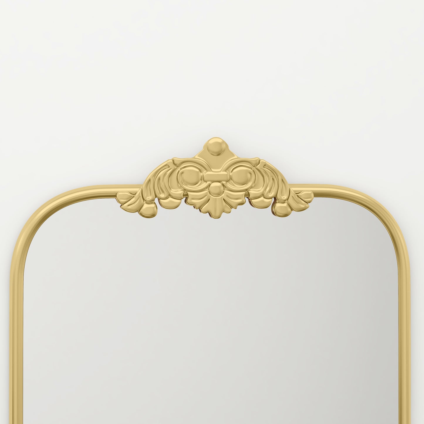 HOMCOM Wall Mirror, Decorative Baroque Mirror with Metal Frame, for Bedroom and Living Room, 60 x 87 cm, Gold Tone