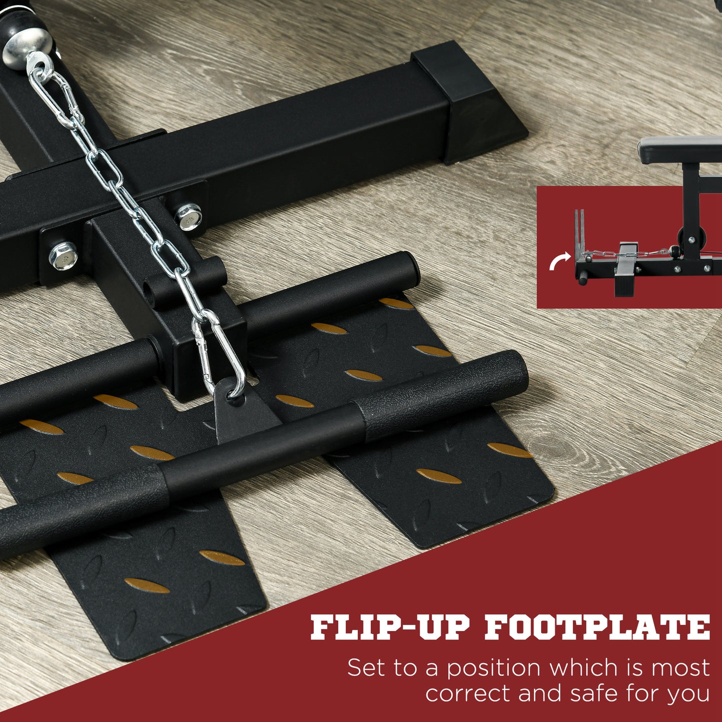 SPORTNOW Pull Up Station with Adjustable Seat, Power Tower for Chin up 
 and Lat Pulldown Exercises, Multi-Function Fitness Equipment with Flip-Up Footplate, for Home Gym, Black