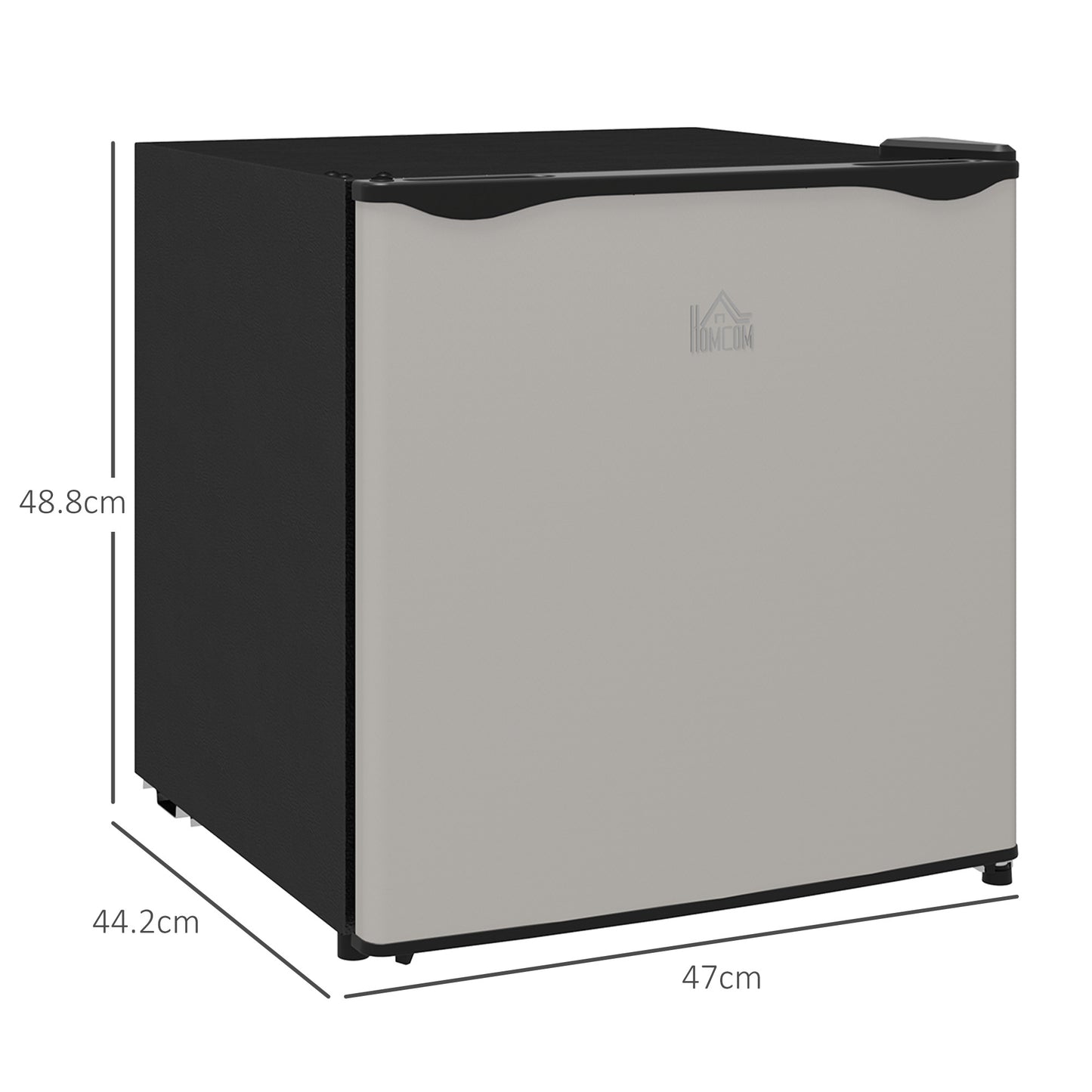 HOMCOM 35L Mini Freezer, -24°C to -14°C Temperature - Silver Tone
