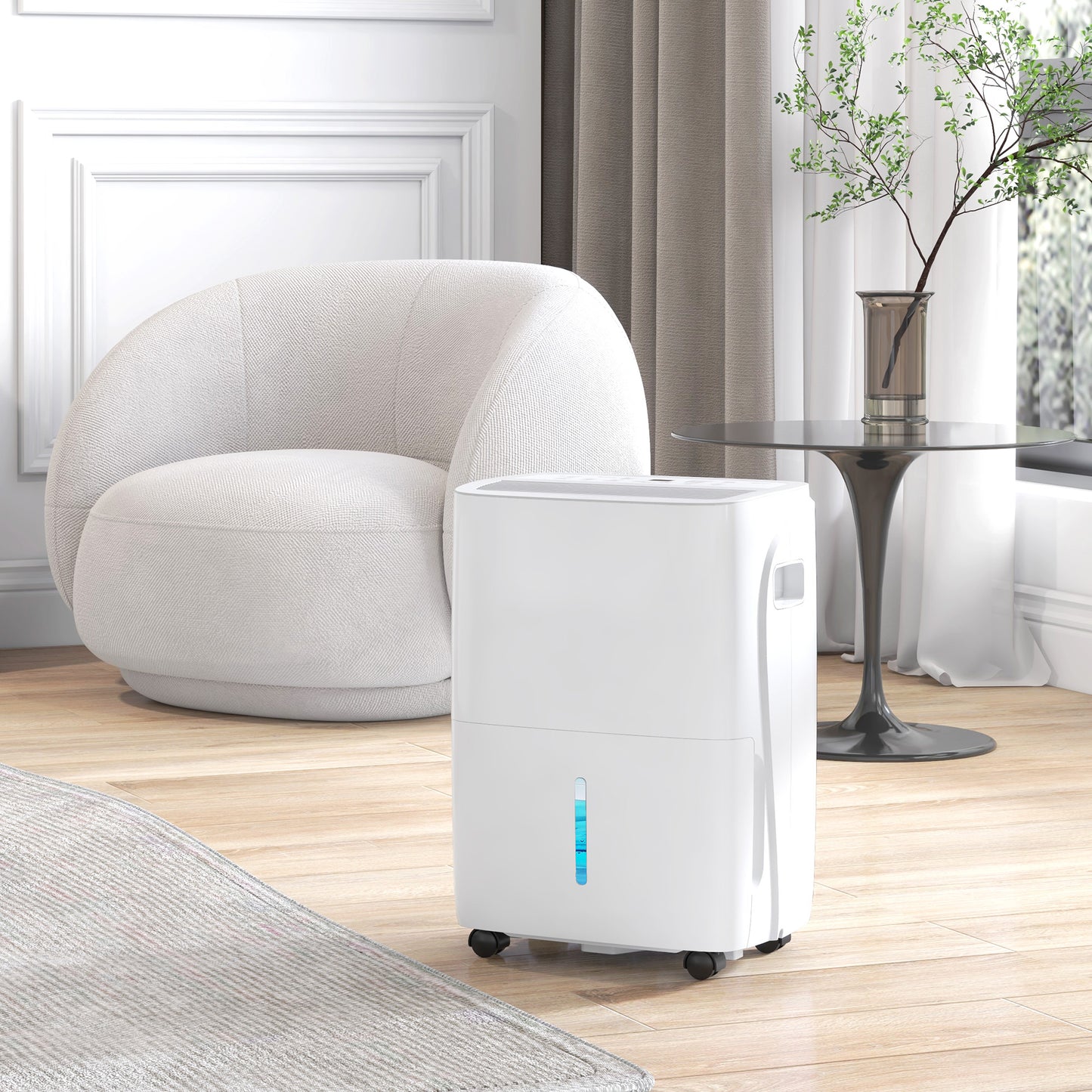 HOMCOM 30L Dehumidifier with Auto-Clean Filter, 4L Tank, Digital Display