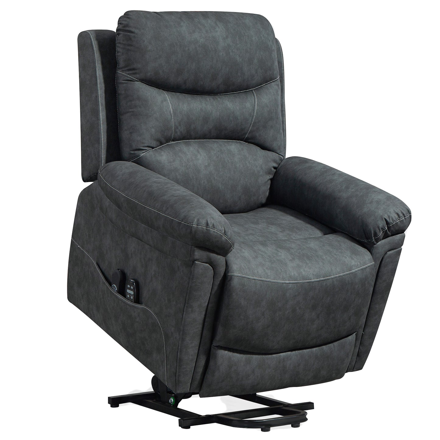 HOMCOM Riser Recliner Chair with Massage and Heat, Electric Lift Recliner Armchair for Elderly with Spring Cushion, Grey