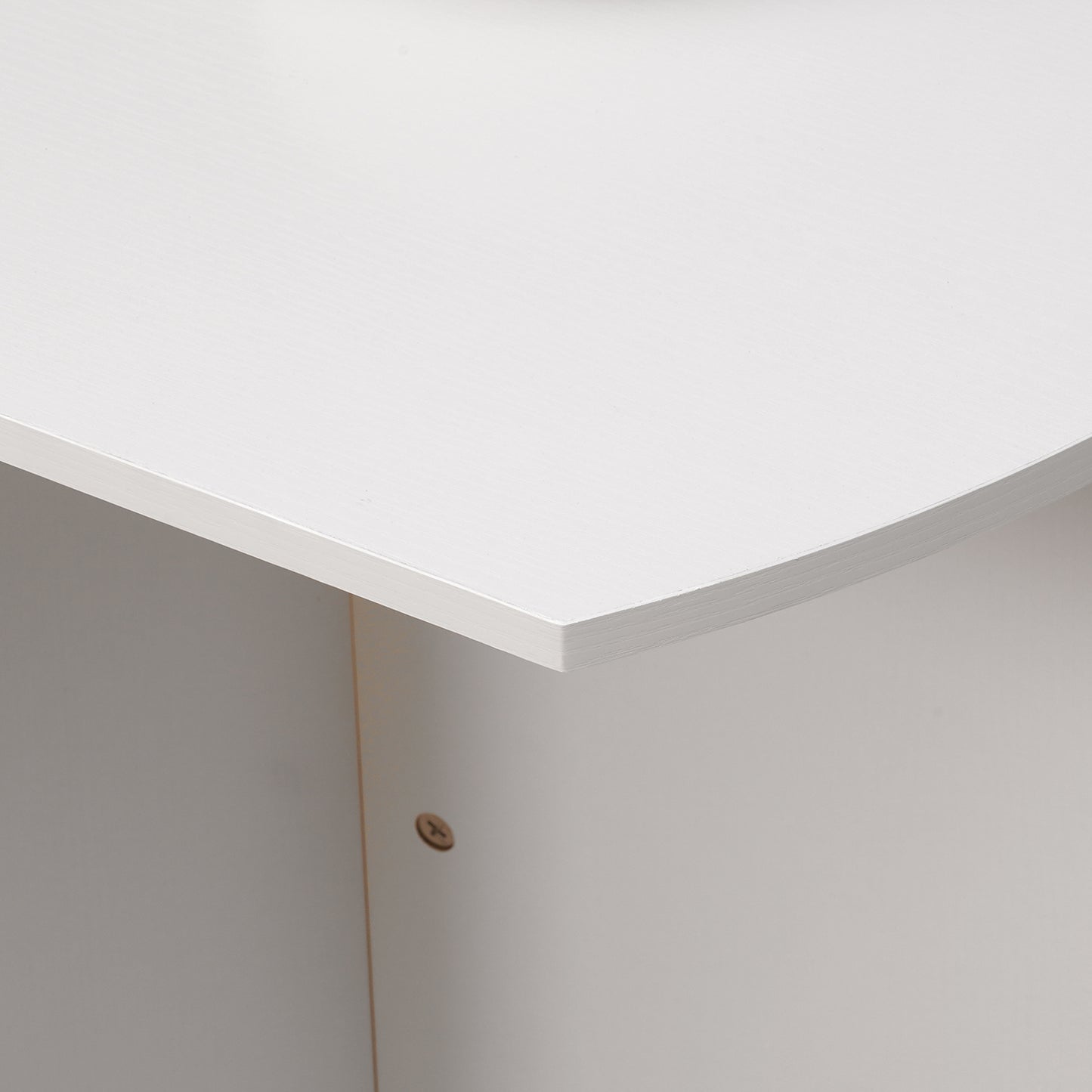 HOMCOM Four-Person Drop Leaf Dining Table - White