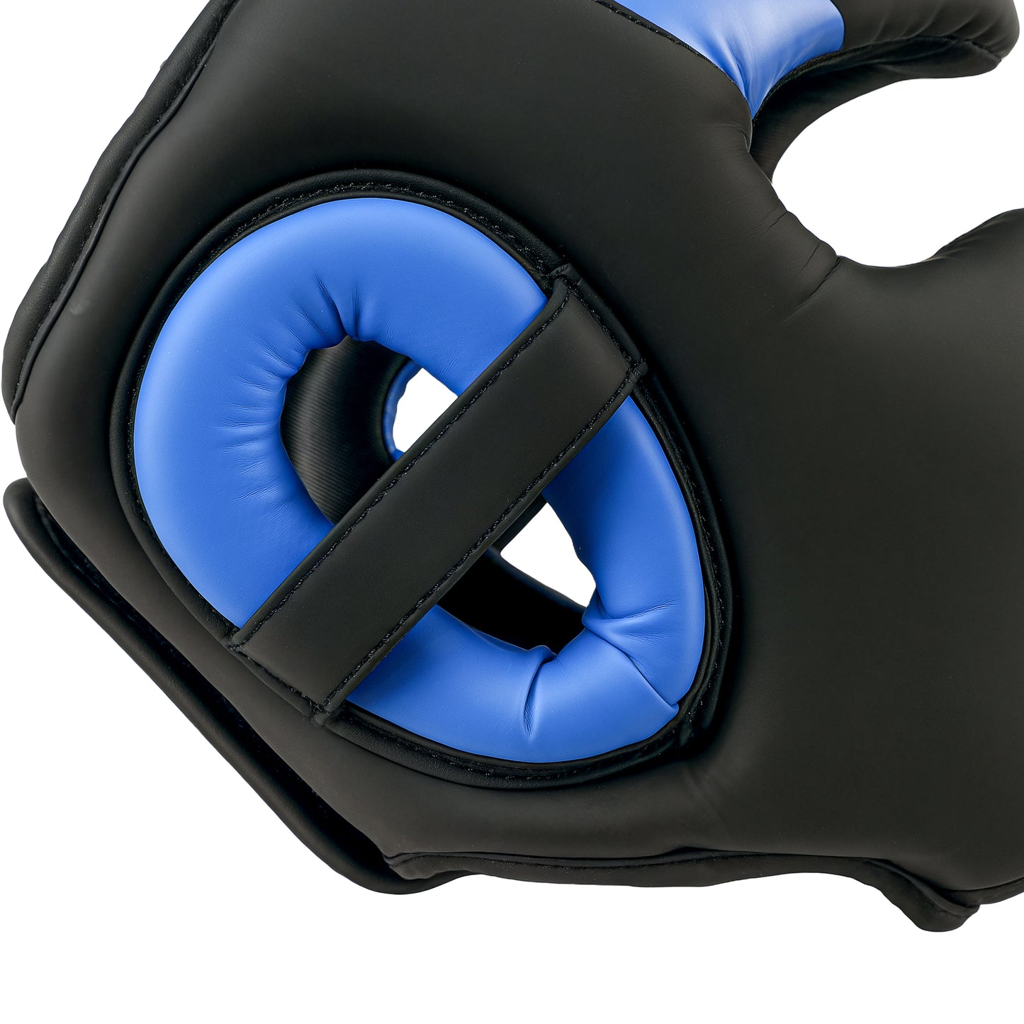 SPORTNOW Boxing Headguard, Adjustable Full Face Protection, Martial Arts, Blue