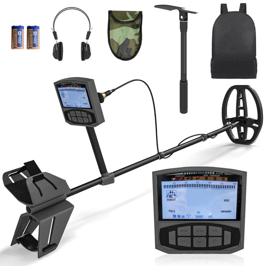 Outsunny Metal Detector for Adults & Beginners, High Accuracy, IP68 Waterproof Coil, 5 Modes, LCD Display