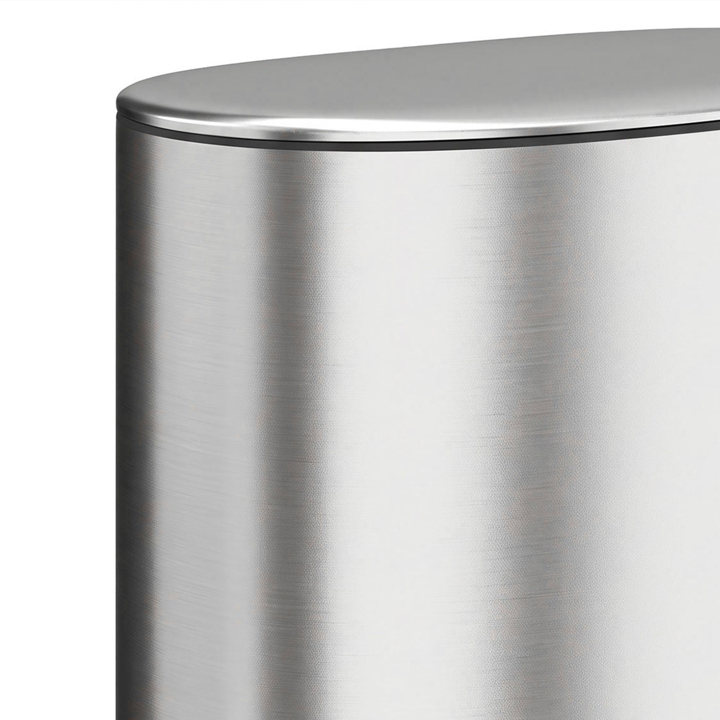 HOMCOM 50L Kitchen Pedal Bin, Rubbish Bin with Soft-Close and Stay-Open Lid, Removable Inner Bucket, Silver Tone