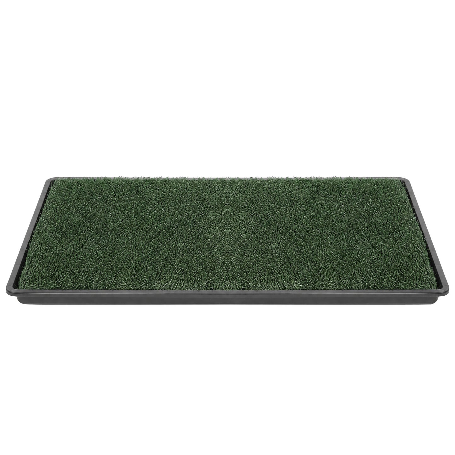 PawHut Dog Toilet Tray, Dog Grass Pee Pad with Artificial Grass Mat, Drainage System for Puppy Training 88x56.5cm