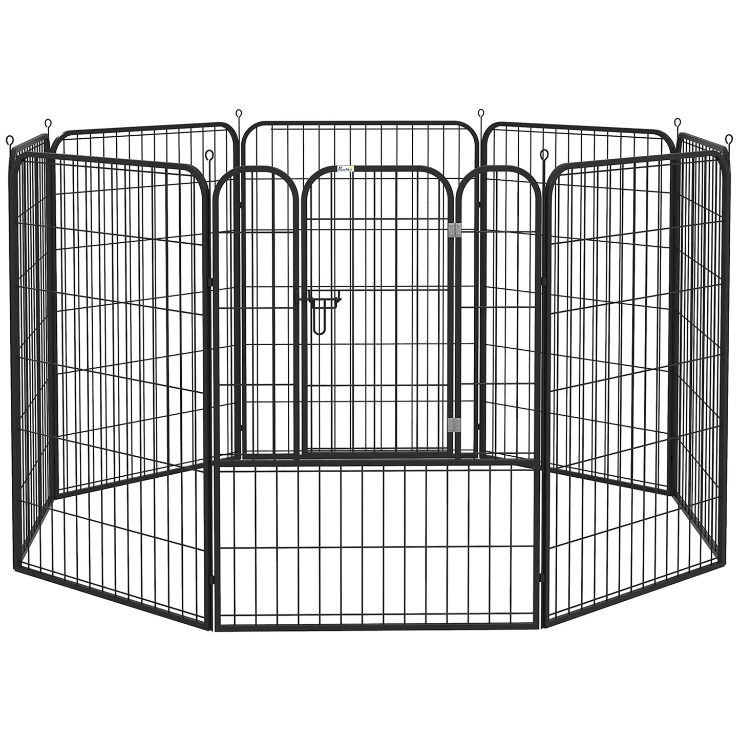 PawHut 4 Sizes Dog Pens Pet Puppy PlayPen Rabbit Puppy Cage Folding Run Fence Garden Metal Hutch