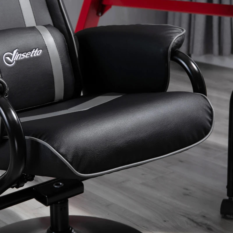 Vinsetto Racing-Style Recliner Chair, with Footstool