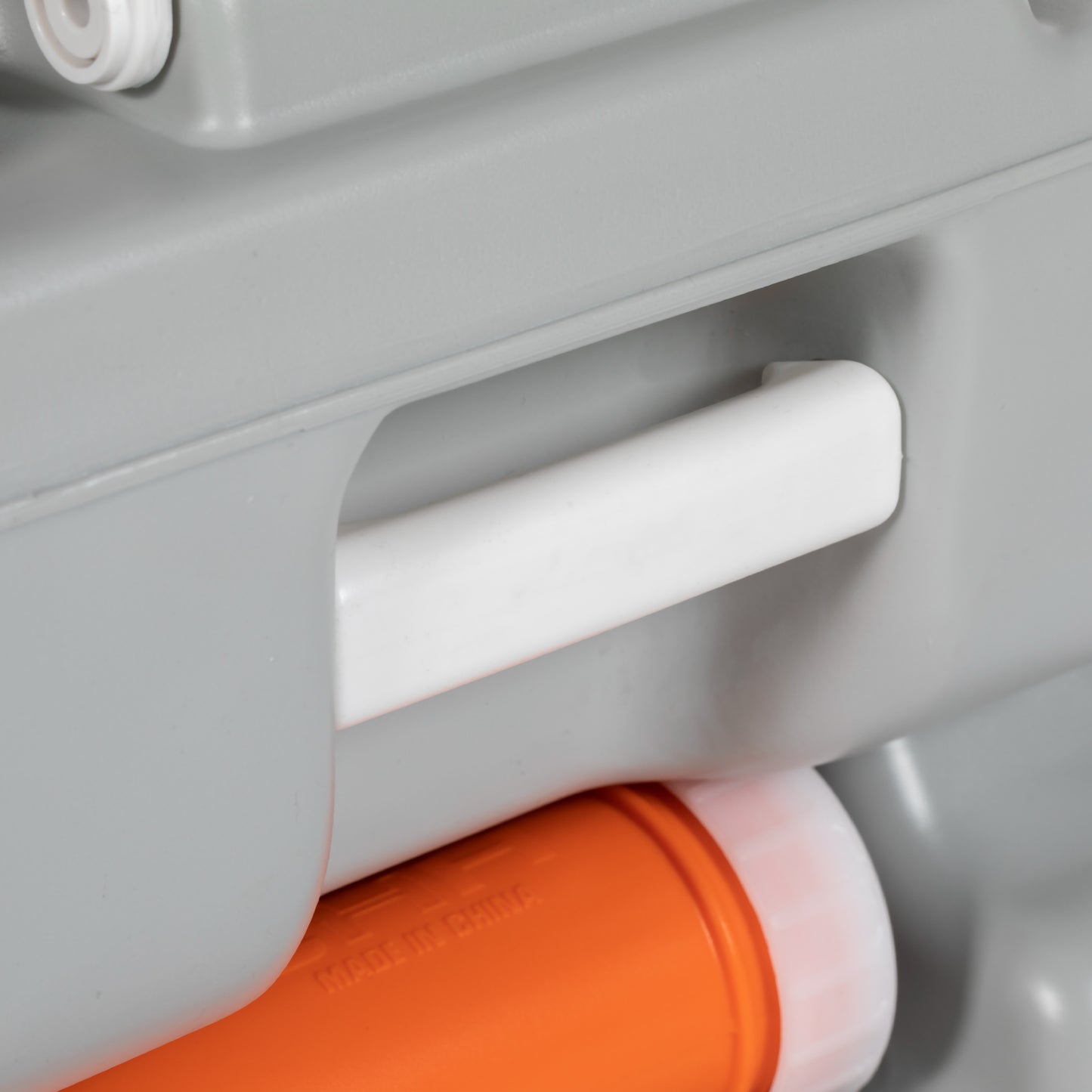 Outsunny Portable Toilet for Adults, 22L Camping Toilet with Seat, Lid, Anti-Leak Pump, Detachable Tanks for Travel, Camping, RV, Grey