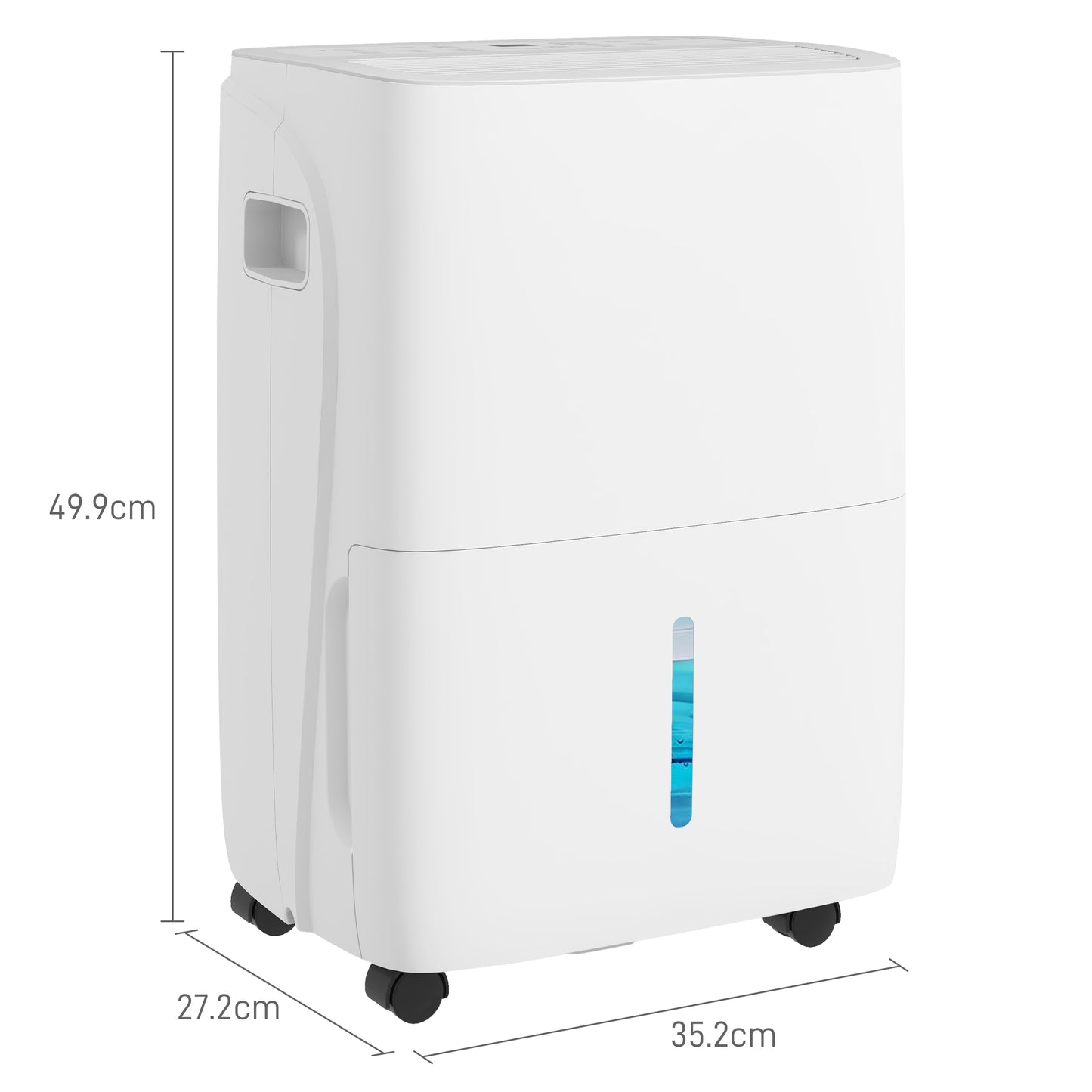 HOMCOM 30L Dehumidifier with Auto-Clean Filter, 4L Tank, Digital Display