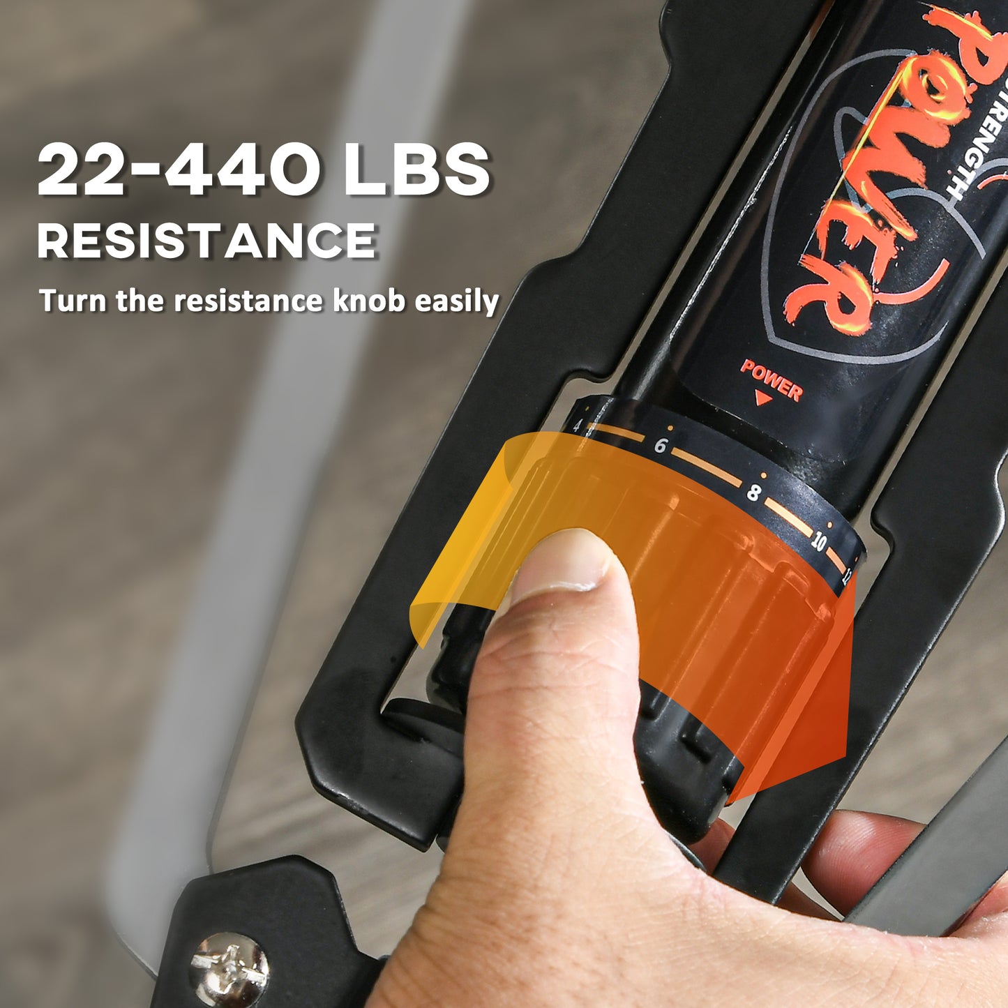 SPORTNOW Twister Arm Exerciser, Adjustable 22-440lbs, Chest Expander