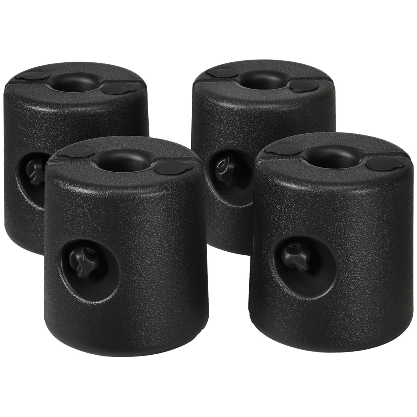 Outsunny HDPE Tent Weights Set of 4, Canopy Weights, Fill Water or Sand, 48KG