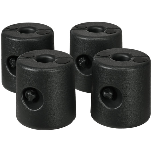 Outsunny HDPE Tent Weights Set of 4, Canopy Weights, Fill Water or Sand, 48KG