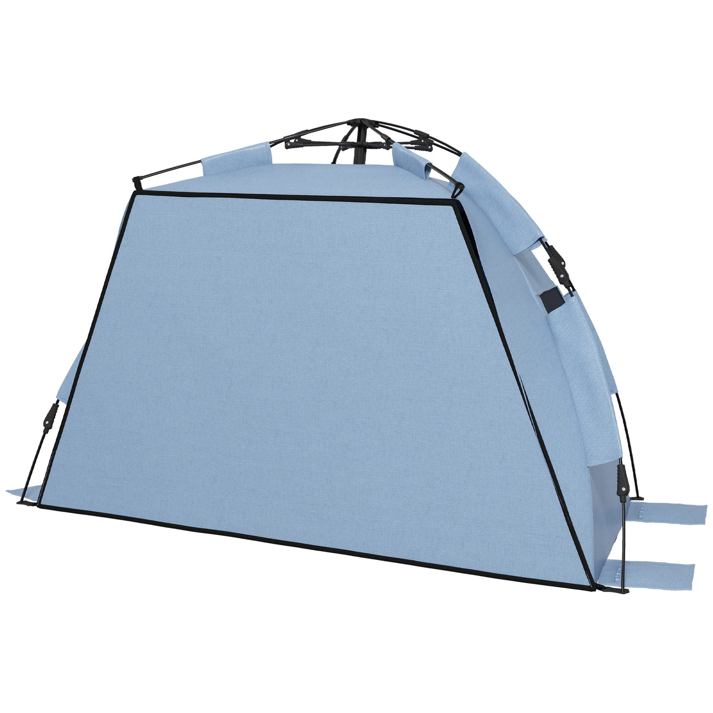 Outsunny 2-3 Person Pop Up Beach Tent Carry Bag Light Blue