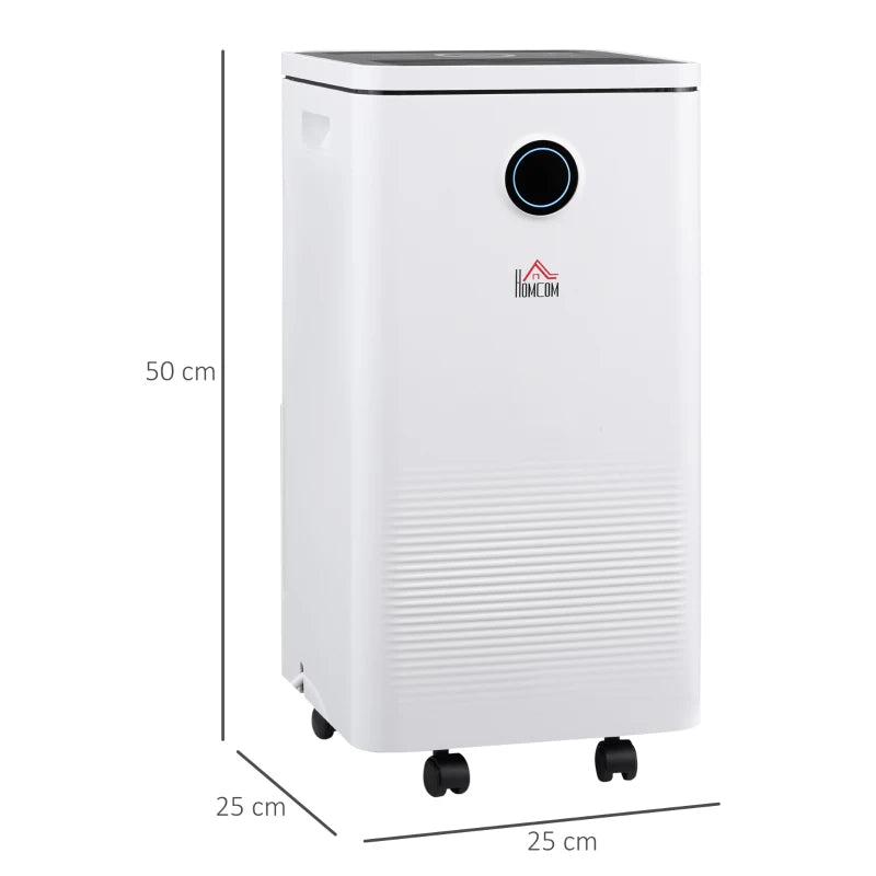 HOMCOM 10L/Day 2500ML Portable Quiet Dehumidifier with WiFi Smart App Control