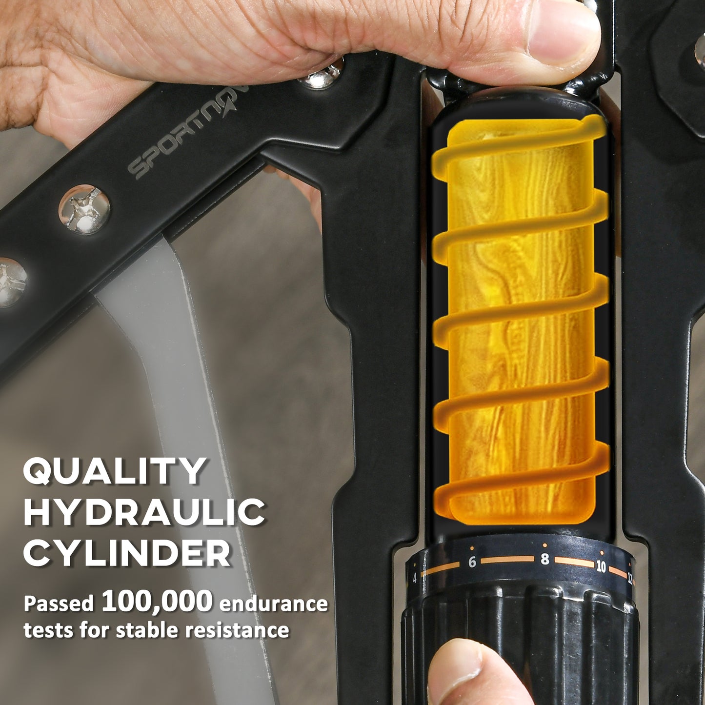 SPORTNOW Twister Arm Exerciser, Adjustable 22-440lbs, Chest Expander