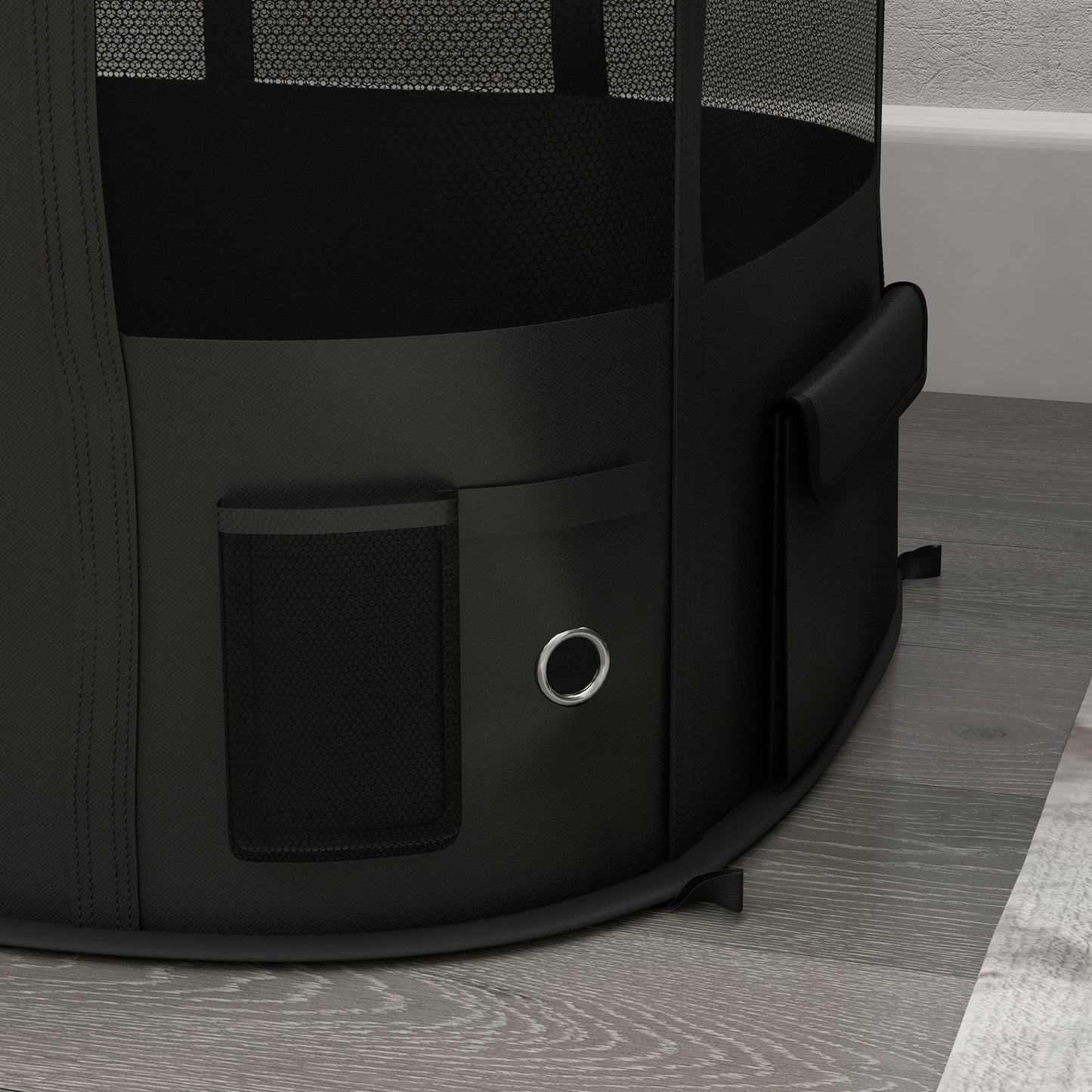 PawHut Foldable Dog Pen with Storage Bag for Indoor/Outdoor Use Yellow - Large