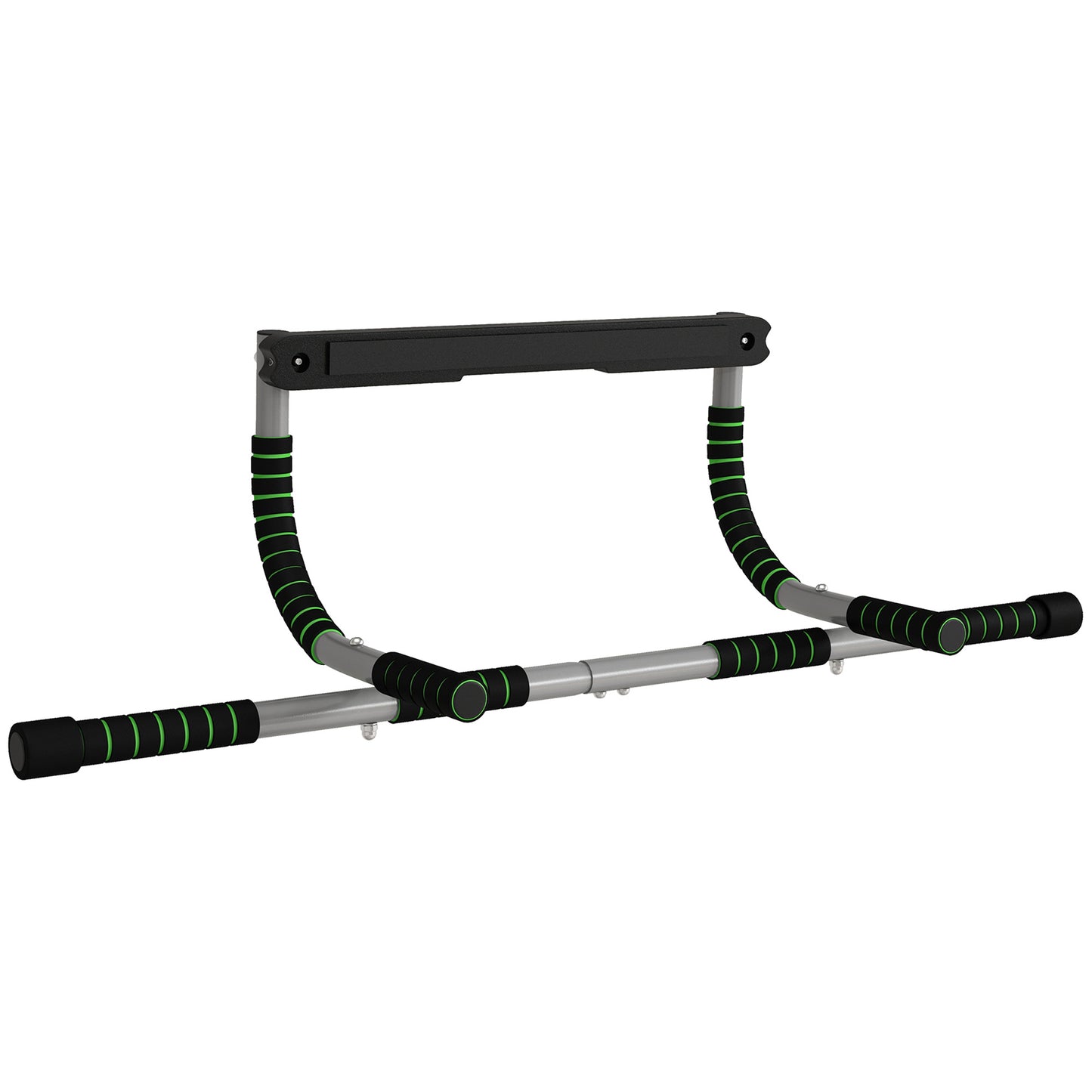 HOMCOM Pull-Up Bar for Doorway, Home Fitness Door Horizontal Bar Push up Bar for Indoor Gym Upper Body Workout, Green