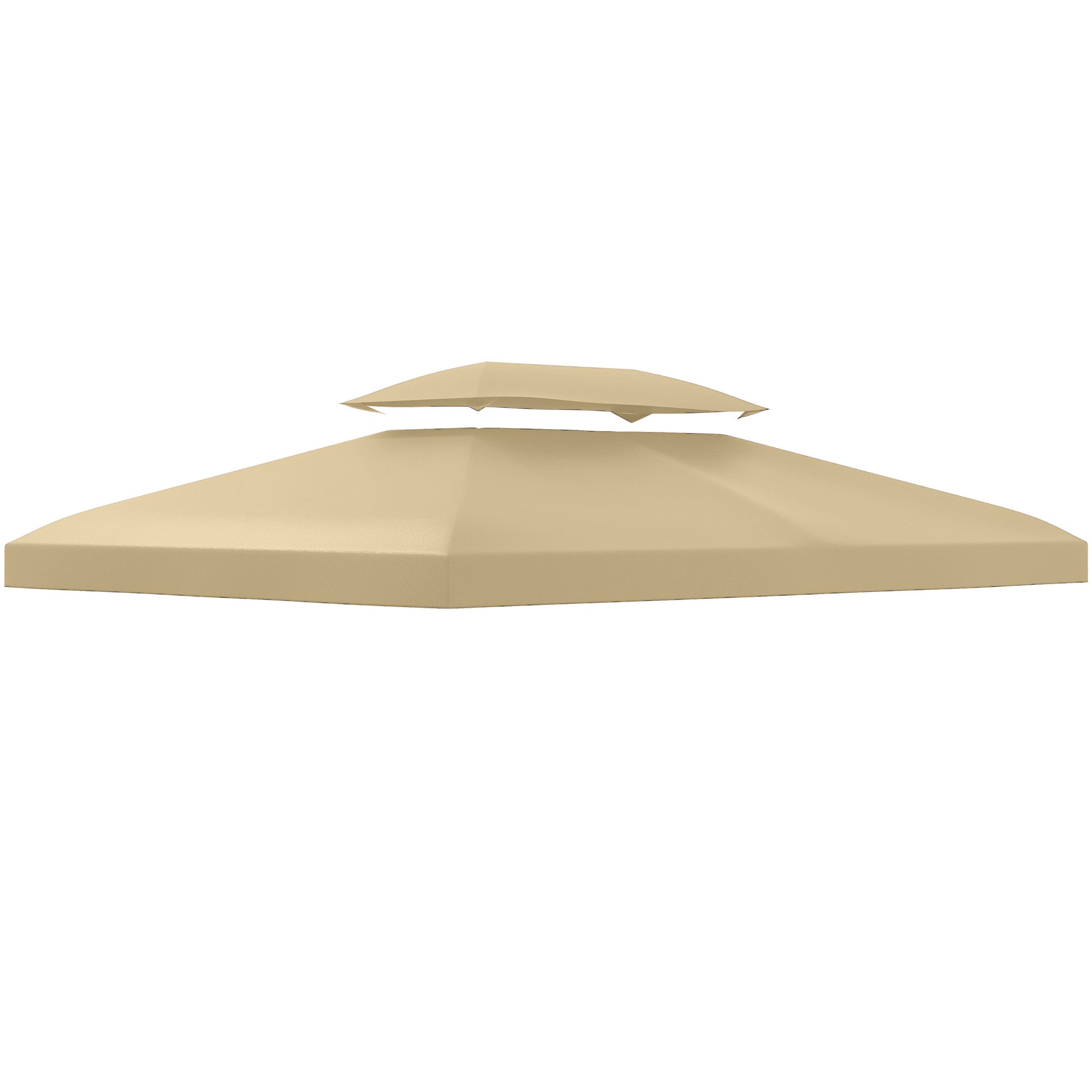 Outsunny Gazebo Roof Replacement, for 3 x 4m Frames - Cream – mhstar.co.uk