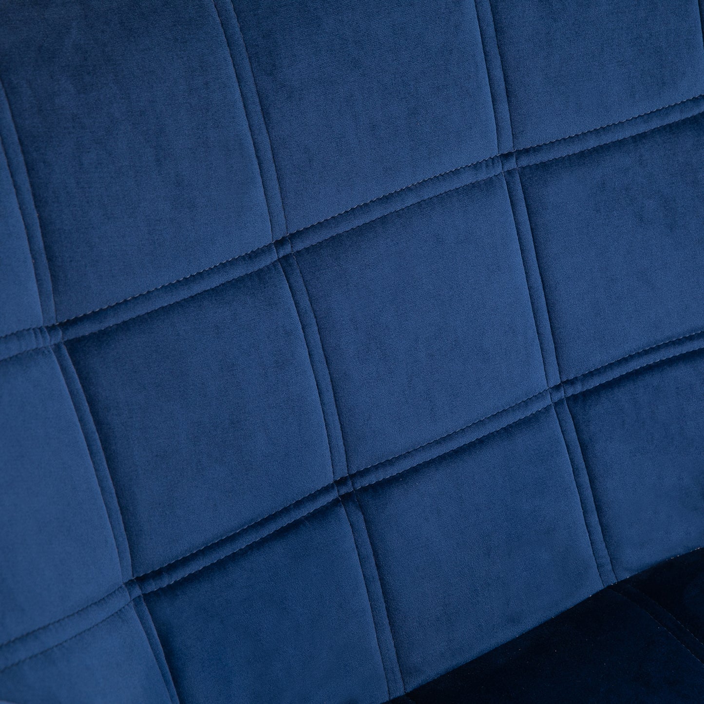 HOMCOM Armchair Accent Chair, Vanity Chair with Wide Arms, Slanted Back, Padded Metal Frame, Wooden Legs, Set of 2, Blue