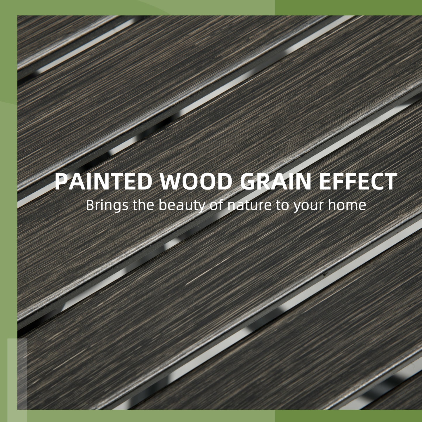 Outsunny Ø66cm Galvanised Steel Garden Table - Grey