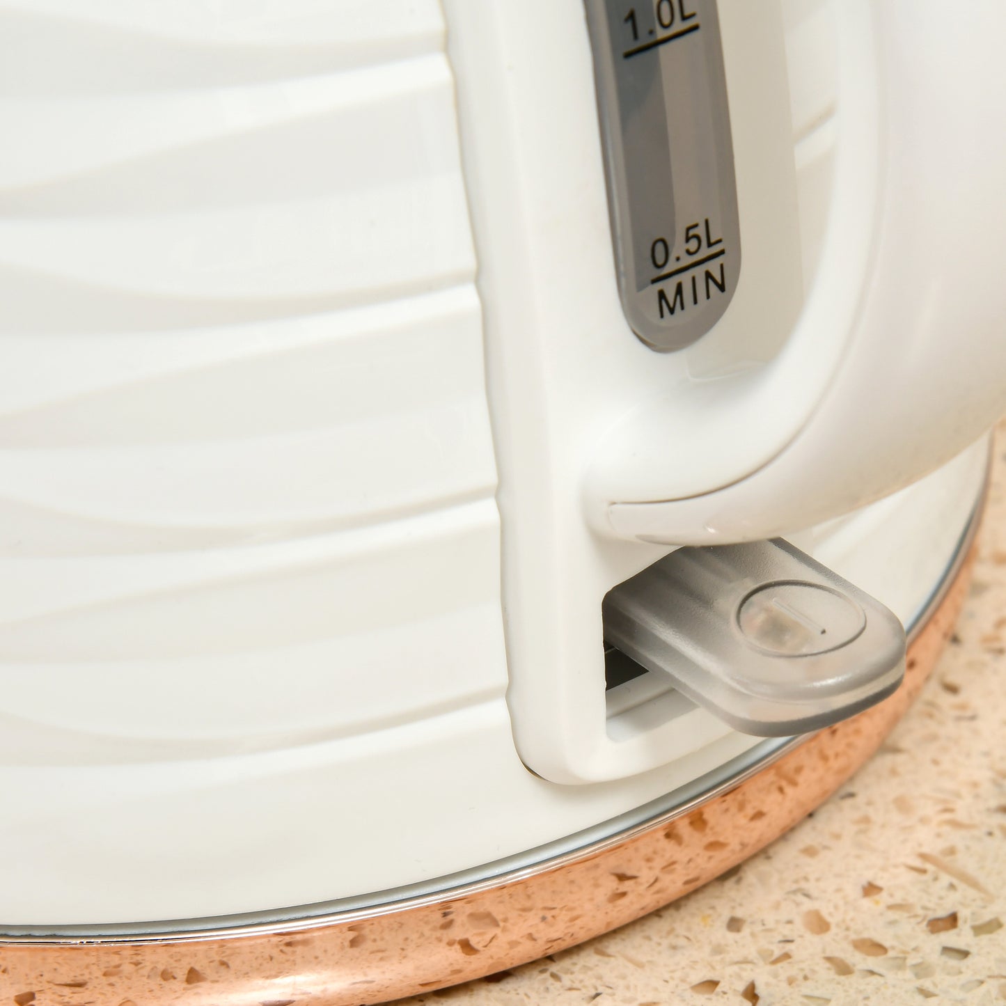 HOMCOM Electric Kettle, 1.7L, Fast Boil, 3kW Water Kettle with Removable Washable Anti-scale Filter - Cream