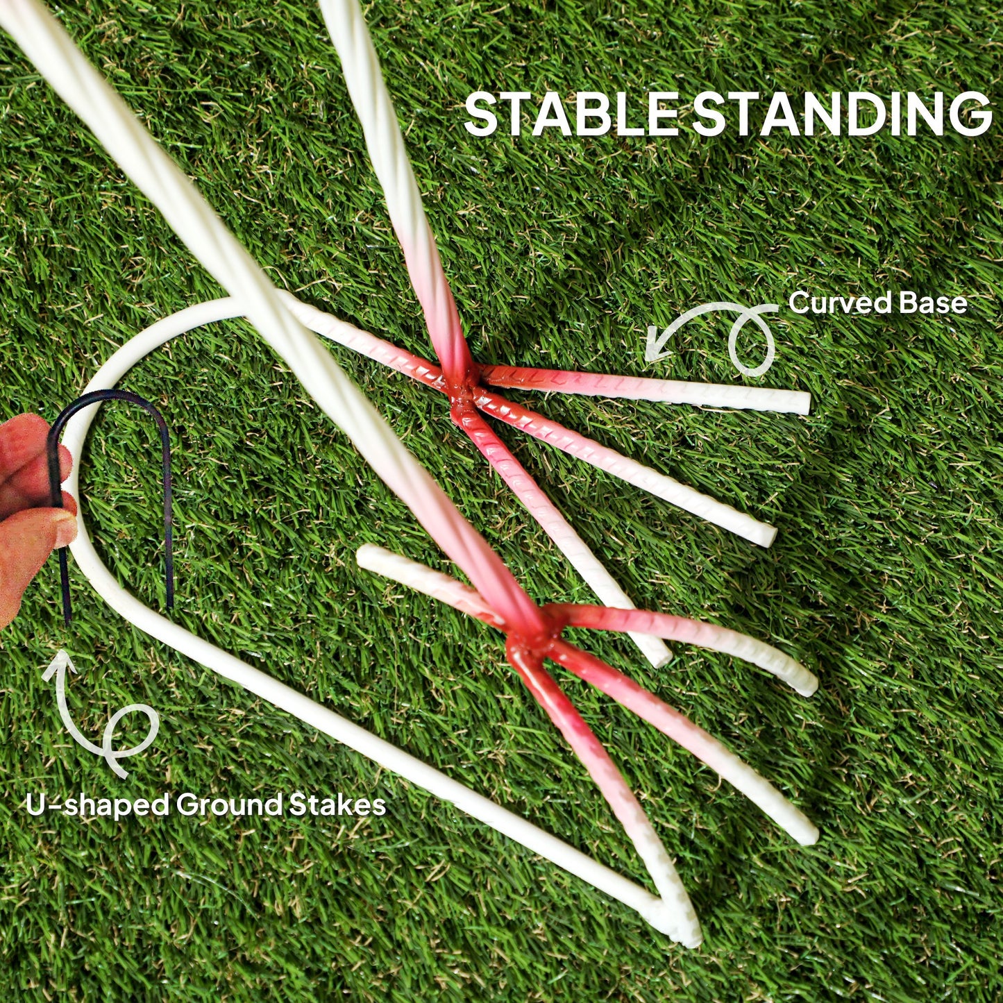 Outsunny Flamingo Garden Statue, Metal Bird Art Outdoor Sculpture with Ground Stakes for Pond Decoration, Pink