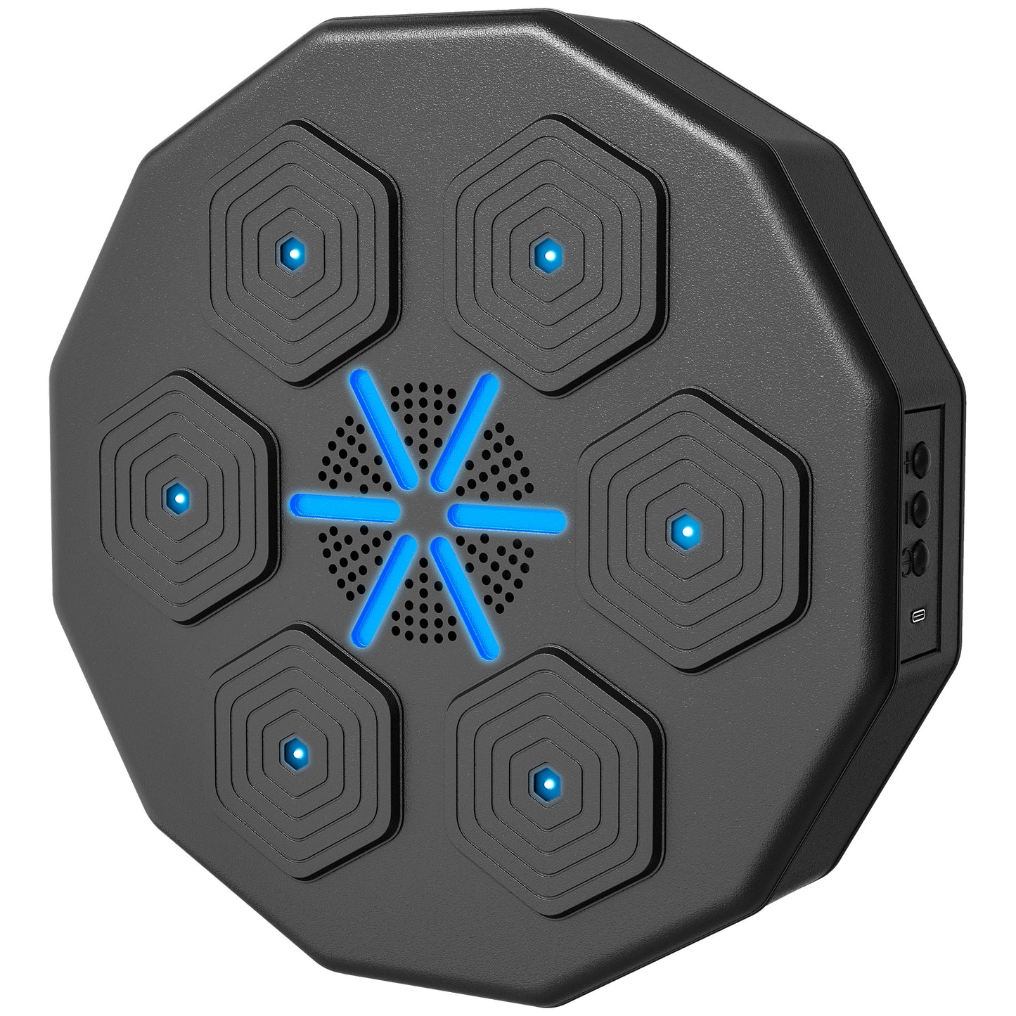 SPORTNOW Music Boxing Machine with Bluetooth Connection and LED Light Smart, Wall Mounted for Punching Beat Boxing Training